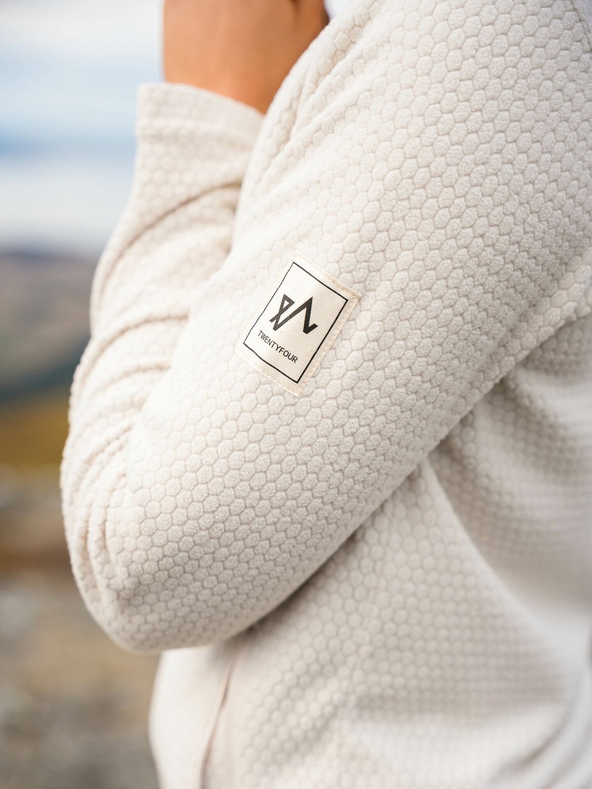 Twentyfour Finse Full Zip Fleece Krem