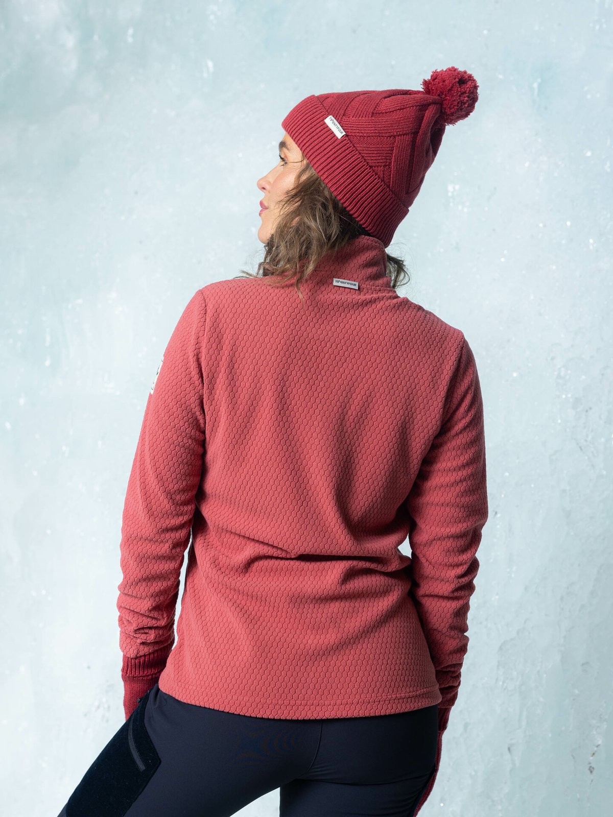 Twentyfour Finse Full Zip Fleece Støvrød