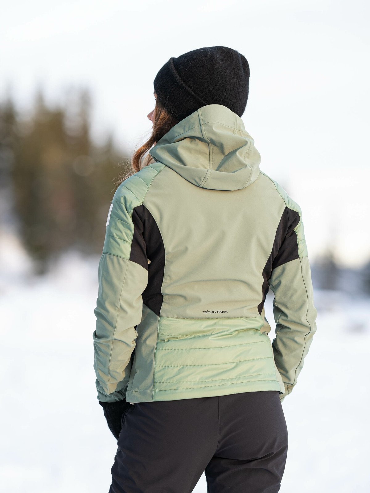 Twentyfour Finse Hybrid Jakke Oliventre