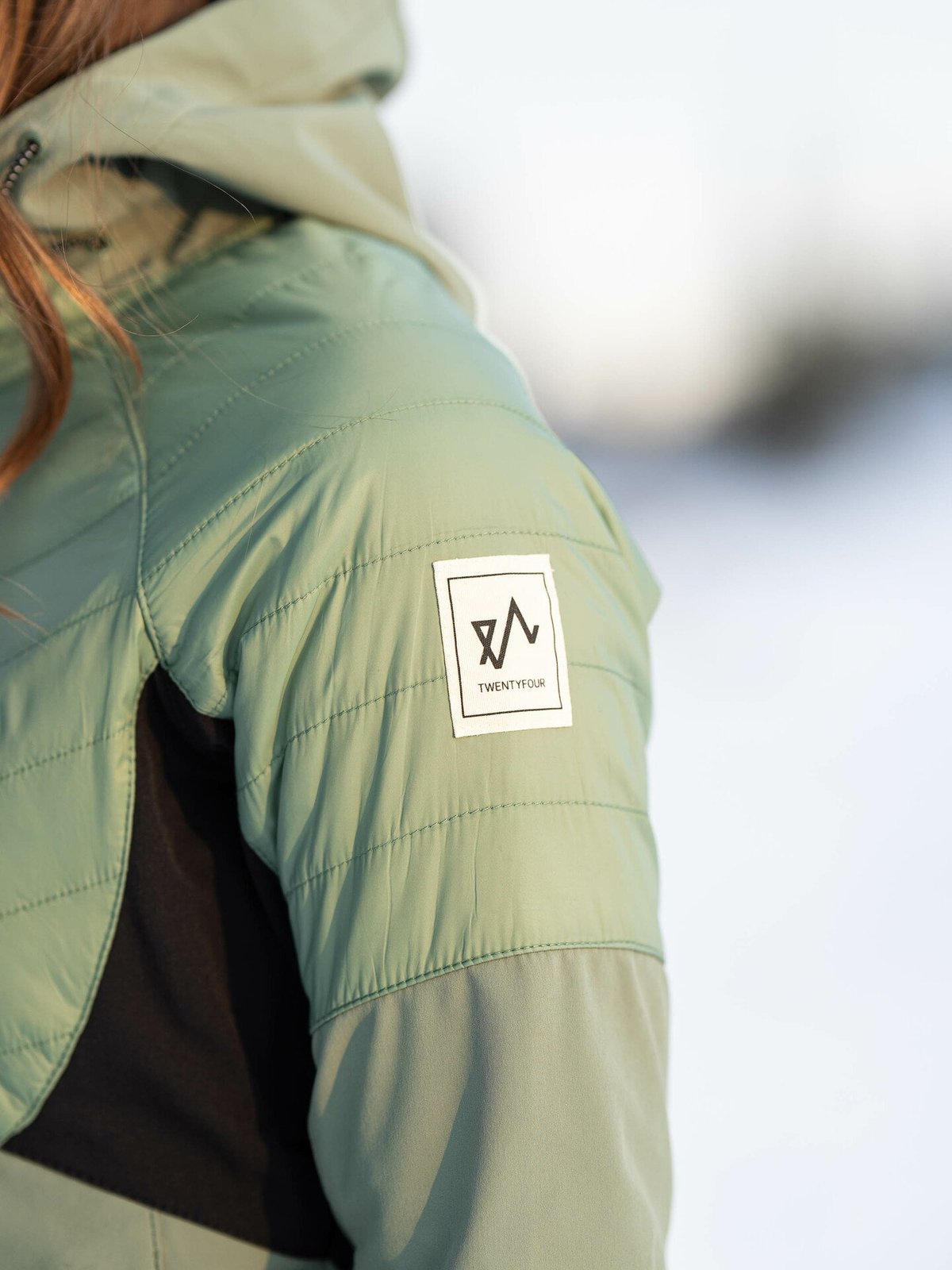Twentyfour Finse Hybrid Jakke Oliventre