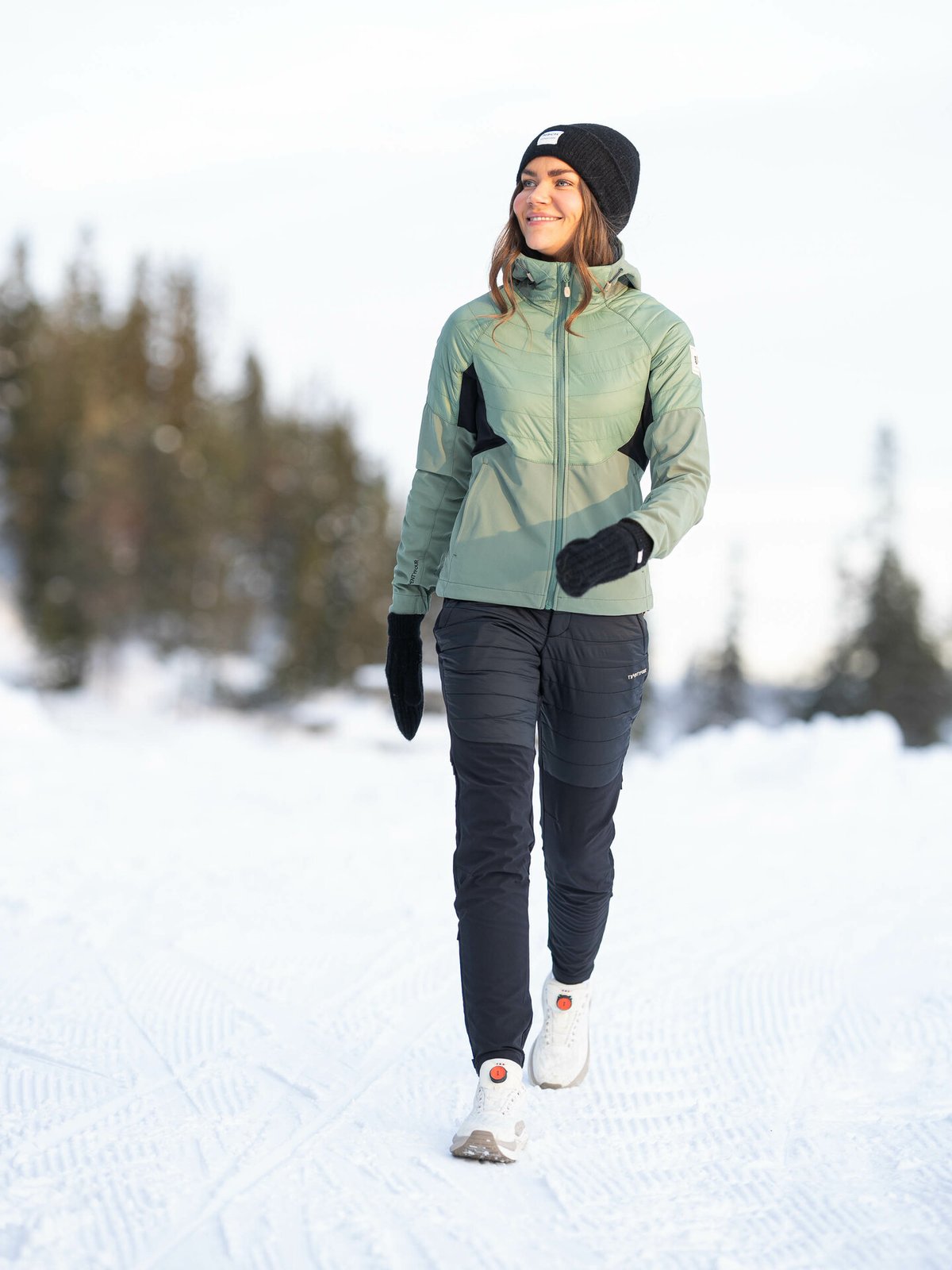 Twentyfour Finse Hybrid Jakke Oliventre