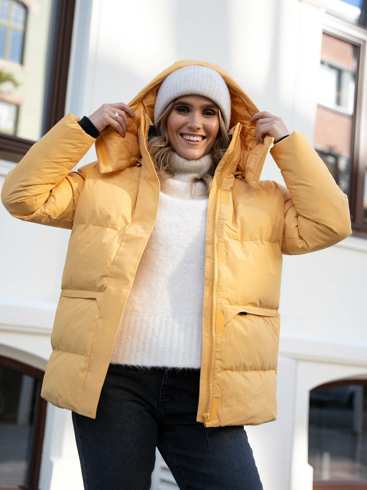 Twentyfour Finse Una Dunjakke Støvgul