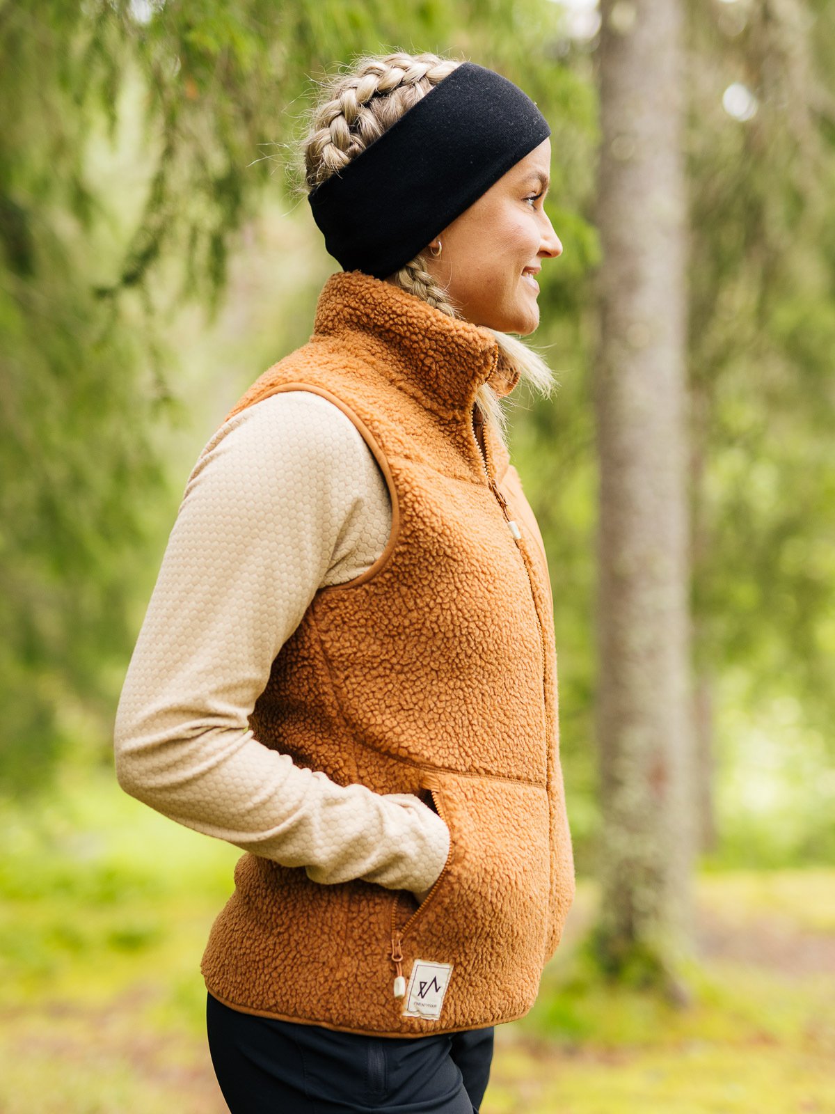 Twentyfour Finse Pile Vest Cognac