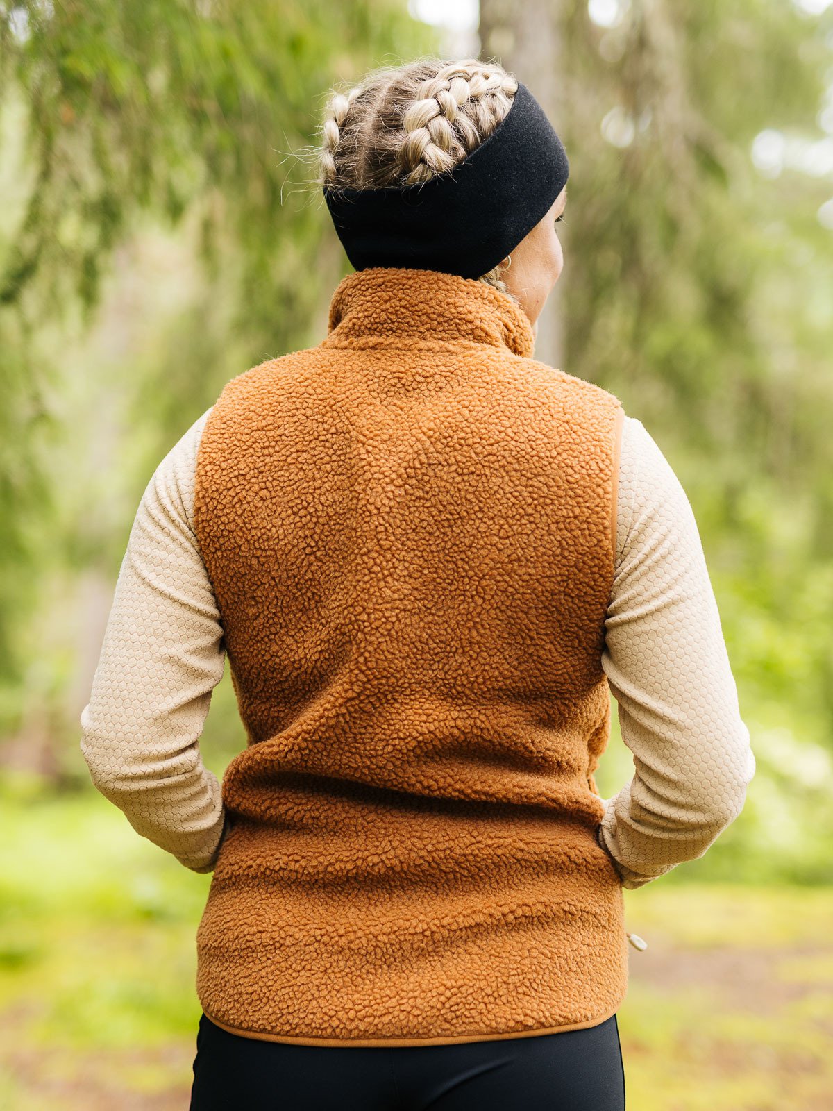 Twentyfour Finse Pile Vest Cognac