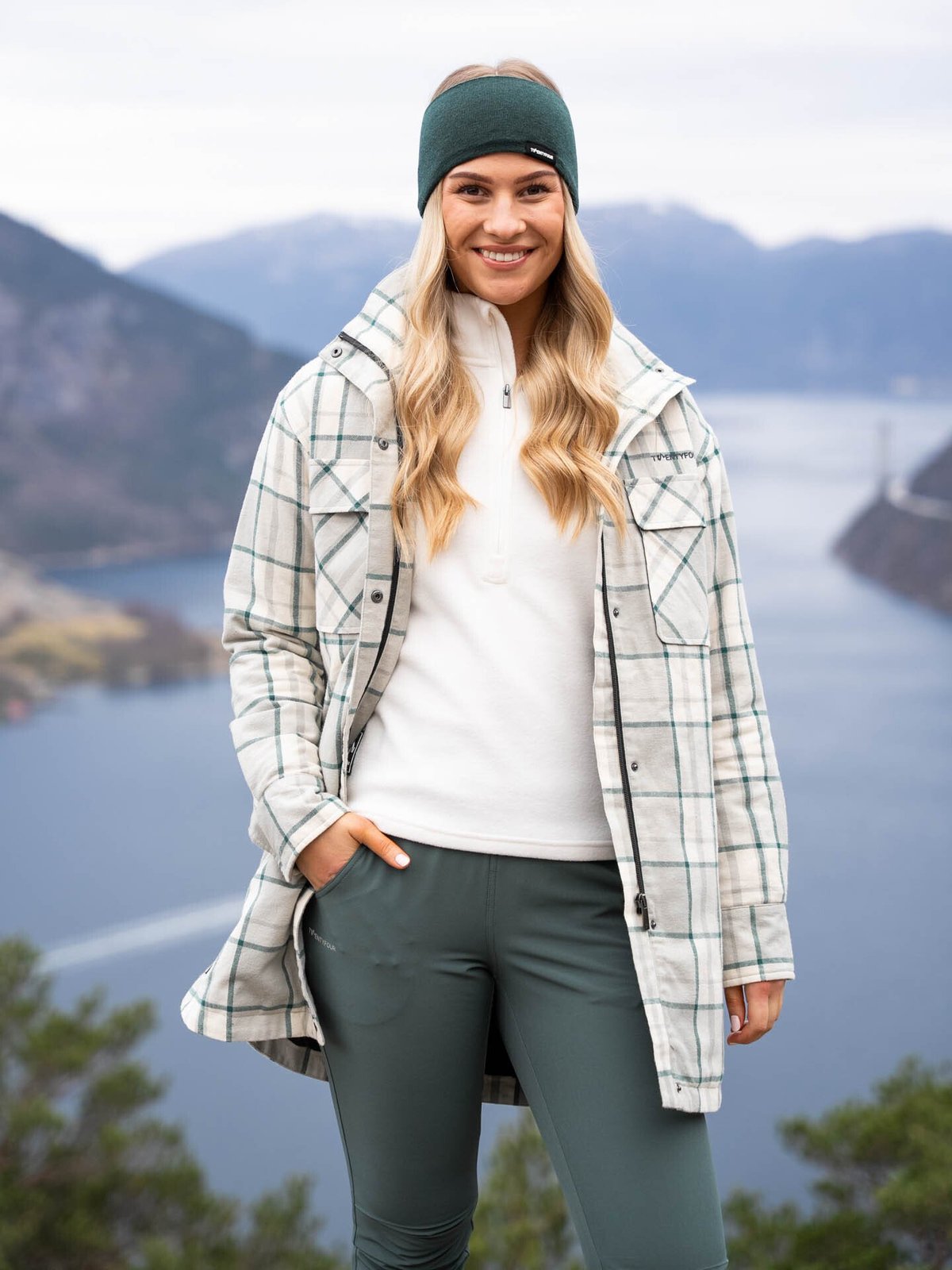Twentyfour Finse Flannel Jakke Varm Grå