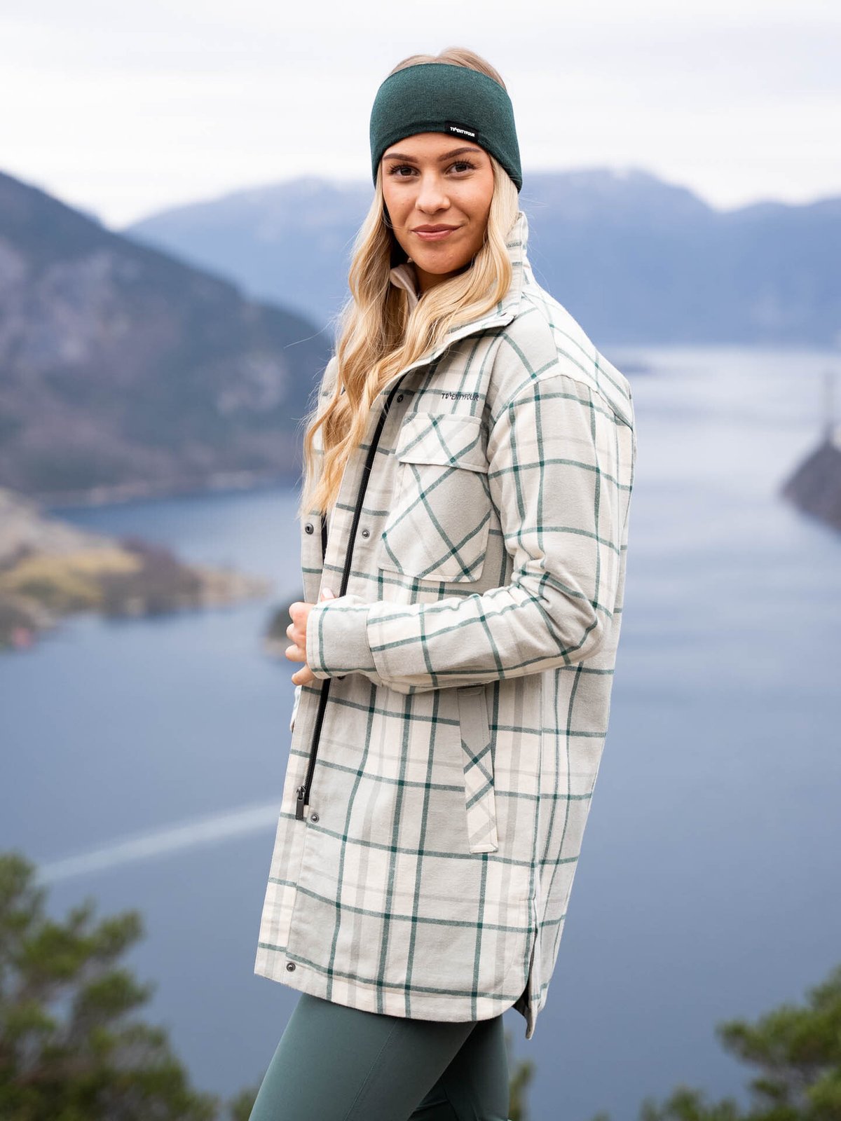 Twentyfour Finse Flannel Jakke Varm Grå