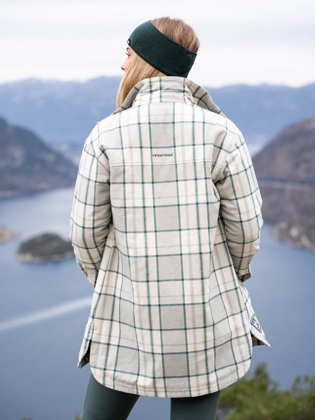 Twentyfour Finse Flannel Jakke Varm Grå