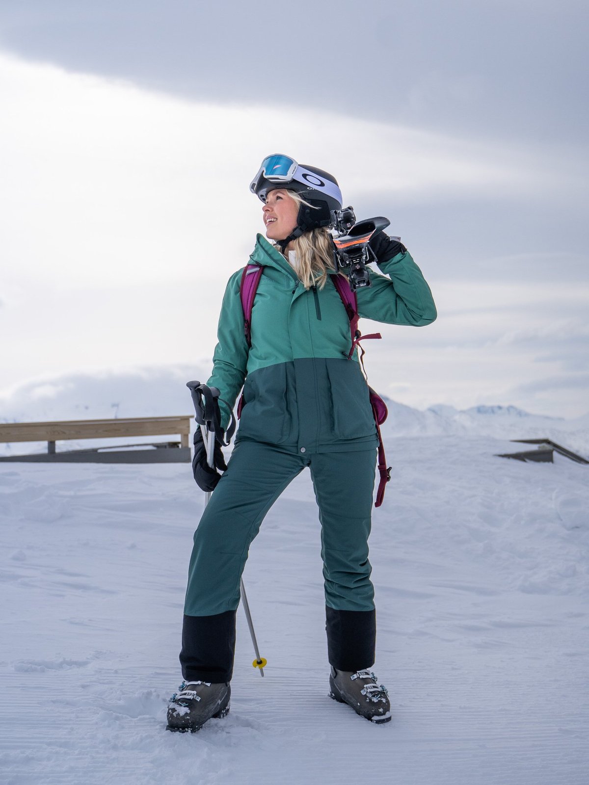 Twentyfour Loen Vattert Jakke Klar grønn