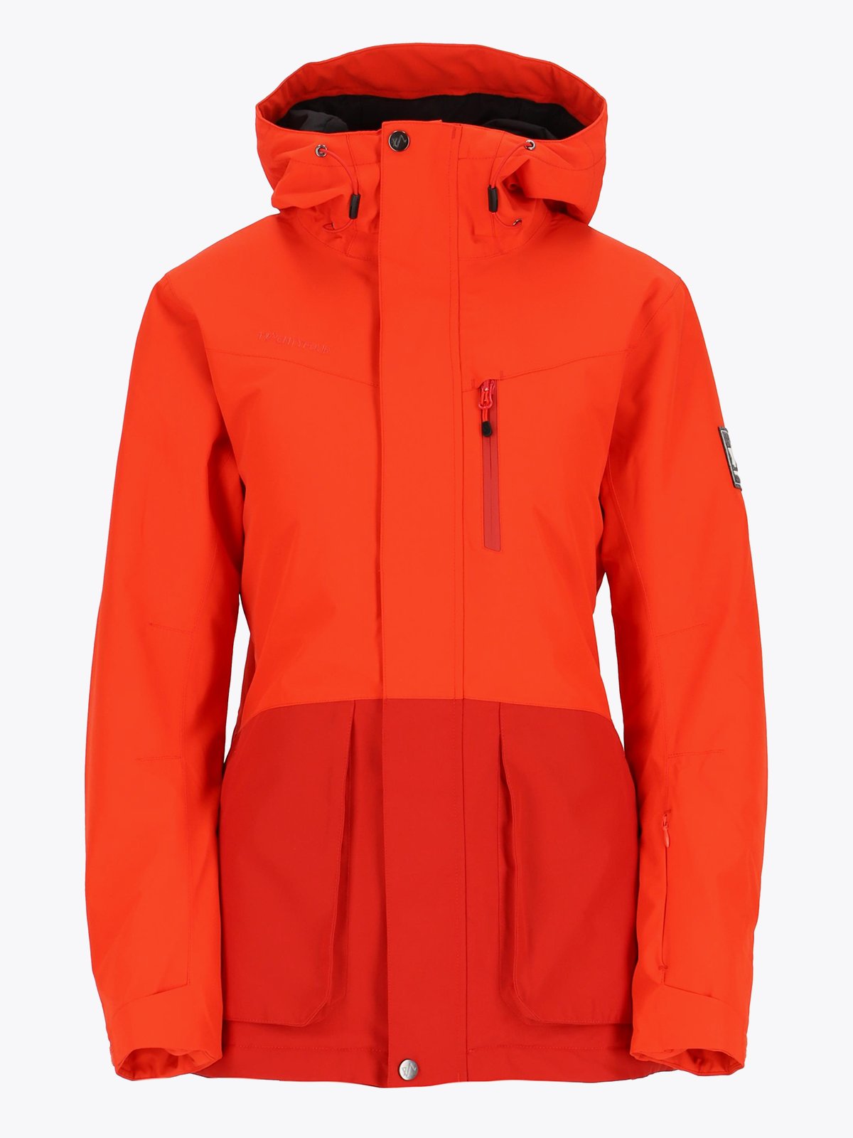 Twentyfour Loen Vattert Jakke Tomatrød