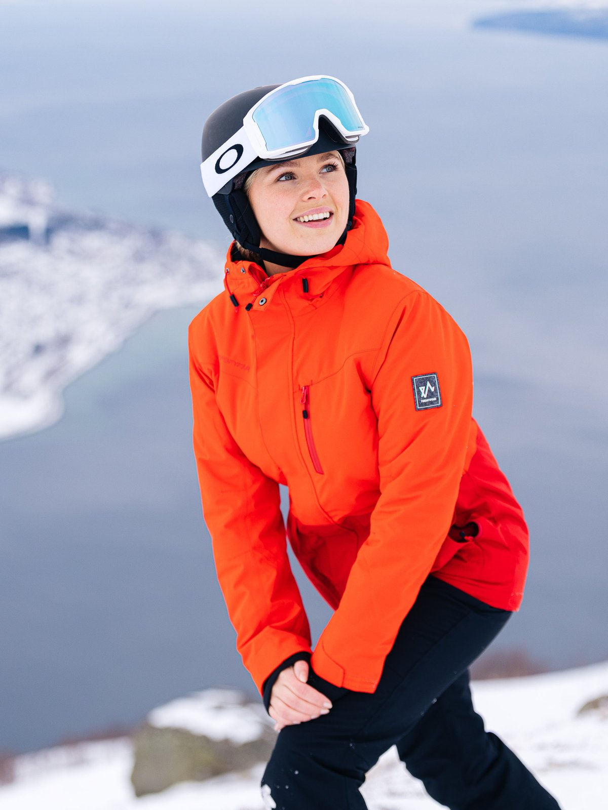 Twentyfour Loen Vattert Jakke Tomatrød