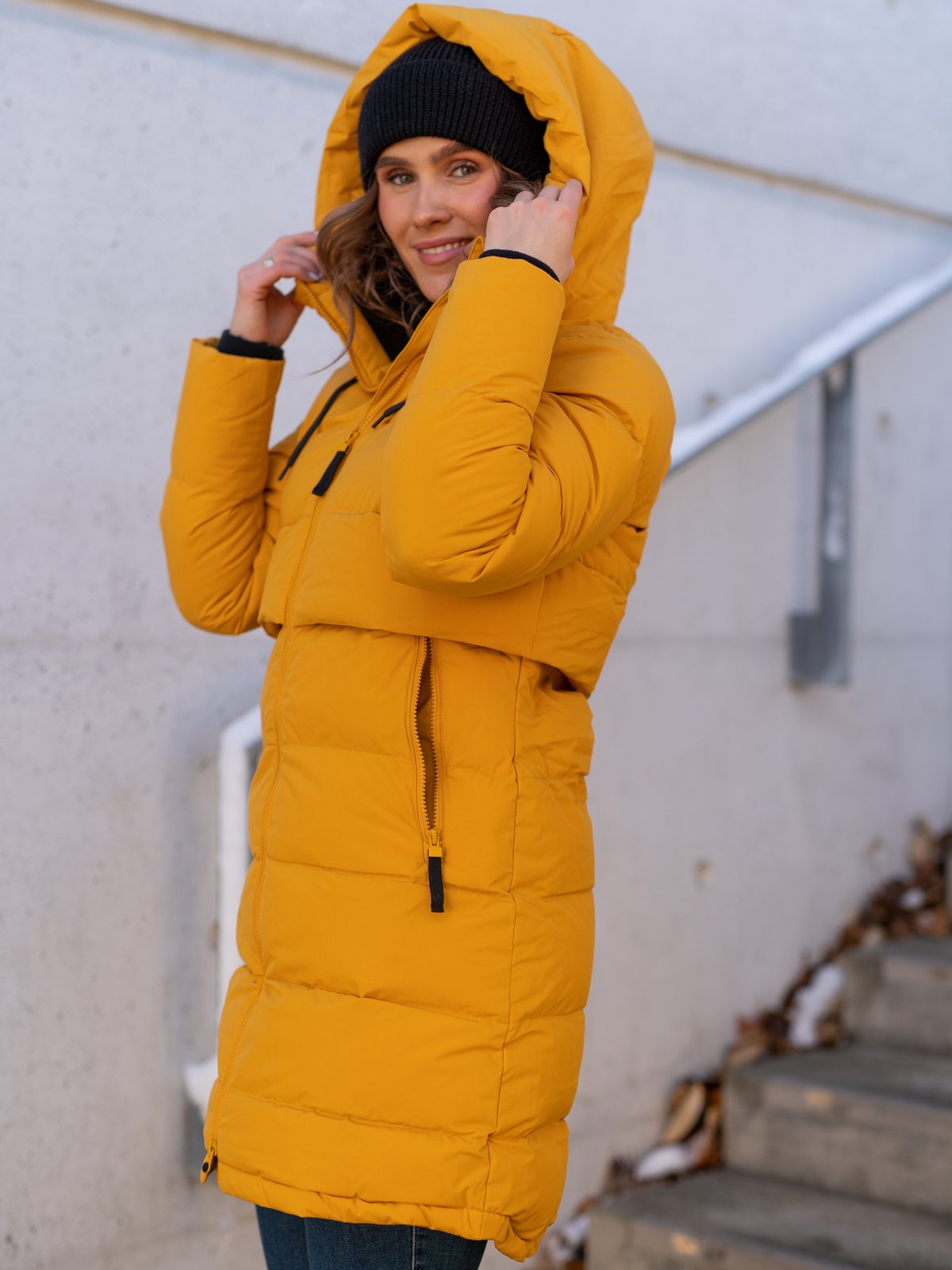 Twentyfour Mellow Fie Dun Parkas Mørk gul