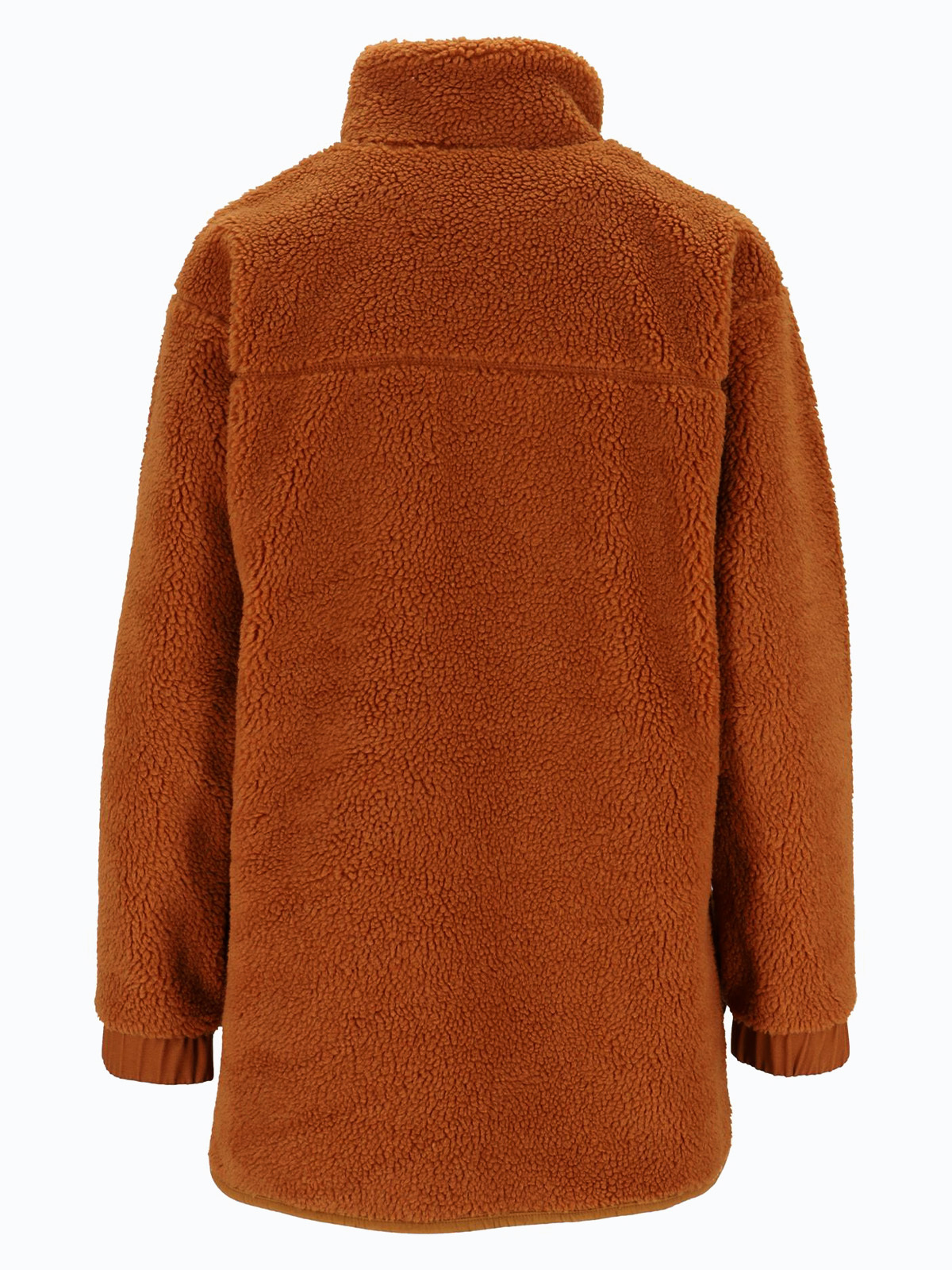 Twentyfour Mellow Nea Pile Half Zip Cognac