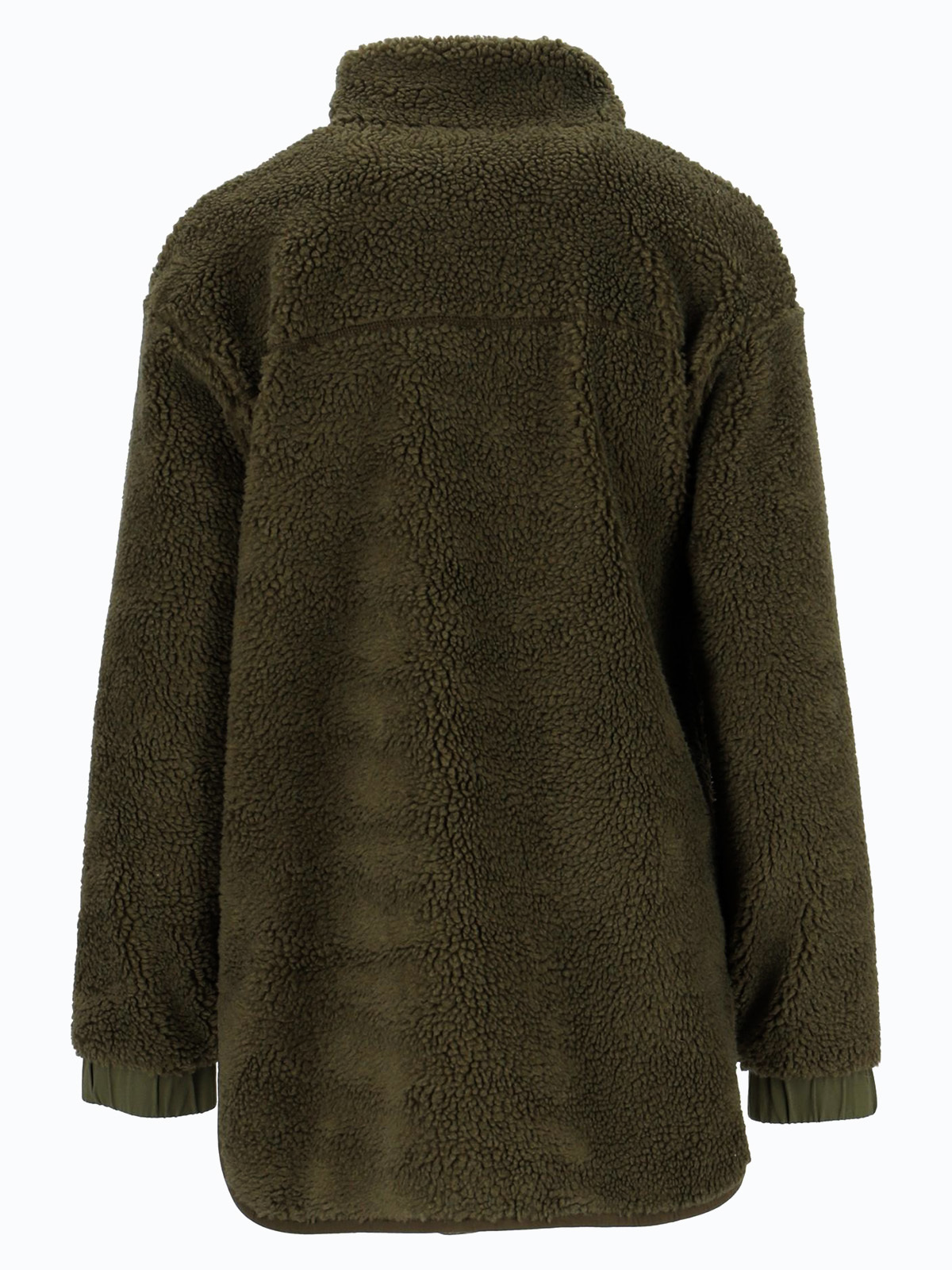 Twentyfour Mellow Nea Pile Half Zip Mørk Oliven