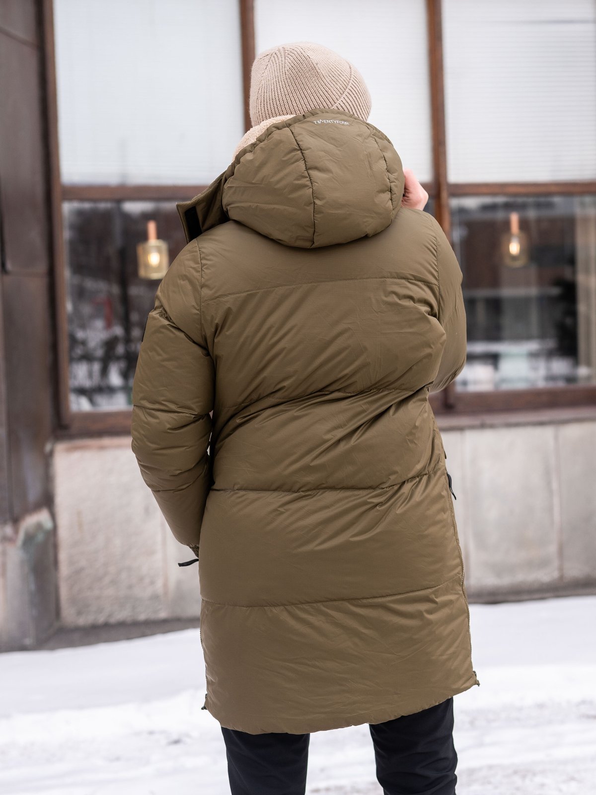 Twentyfour Mellow Ivy Dunparkas Mørk Oliven
