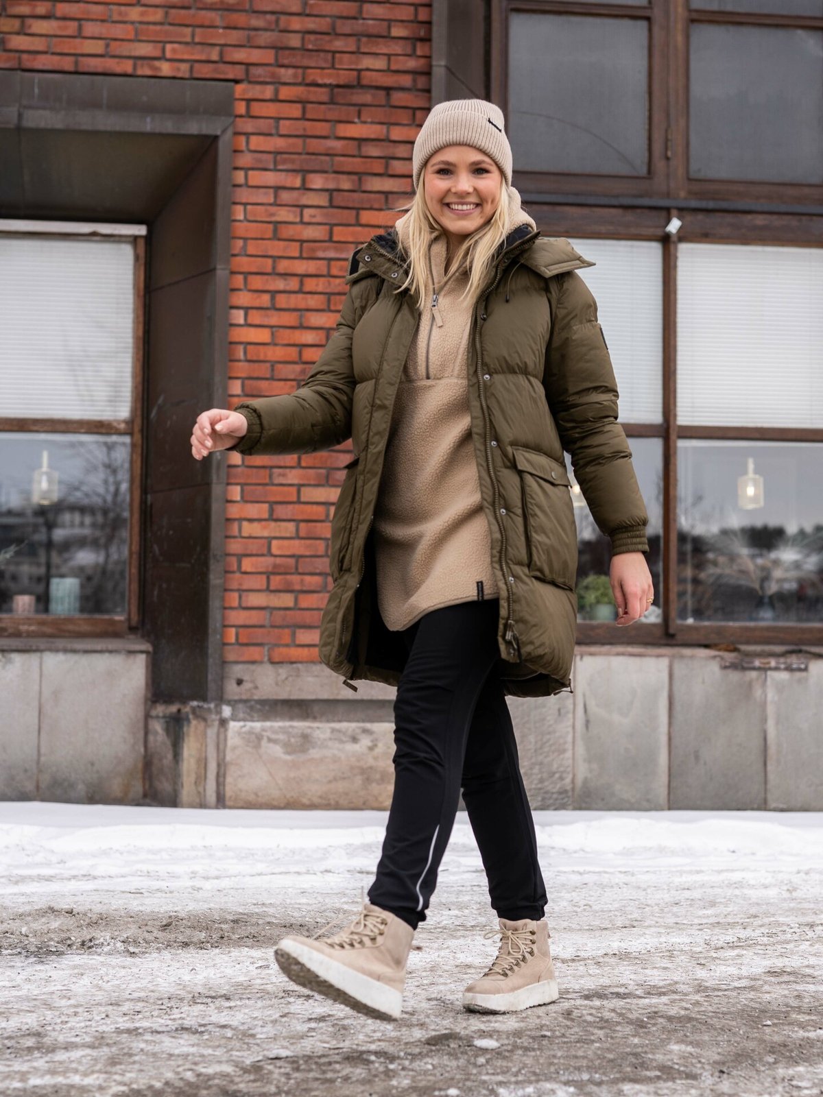 Twentyfour Mellow Ivy Dunparkas Mørk Oliven