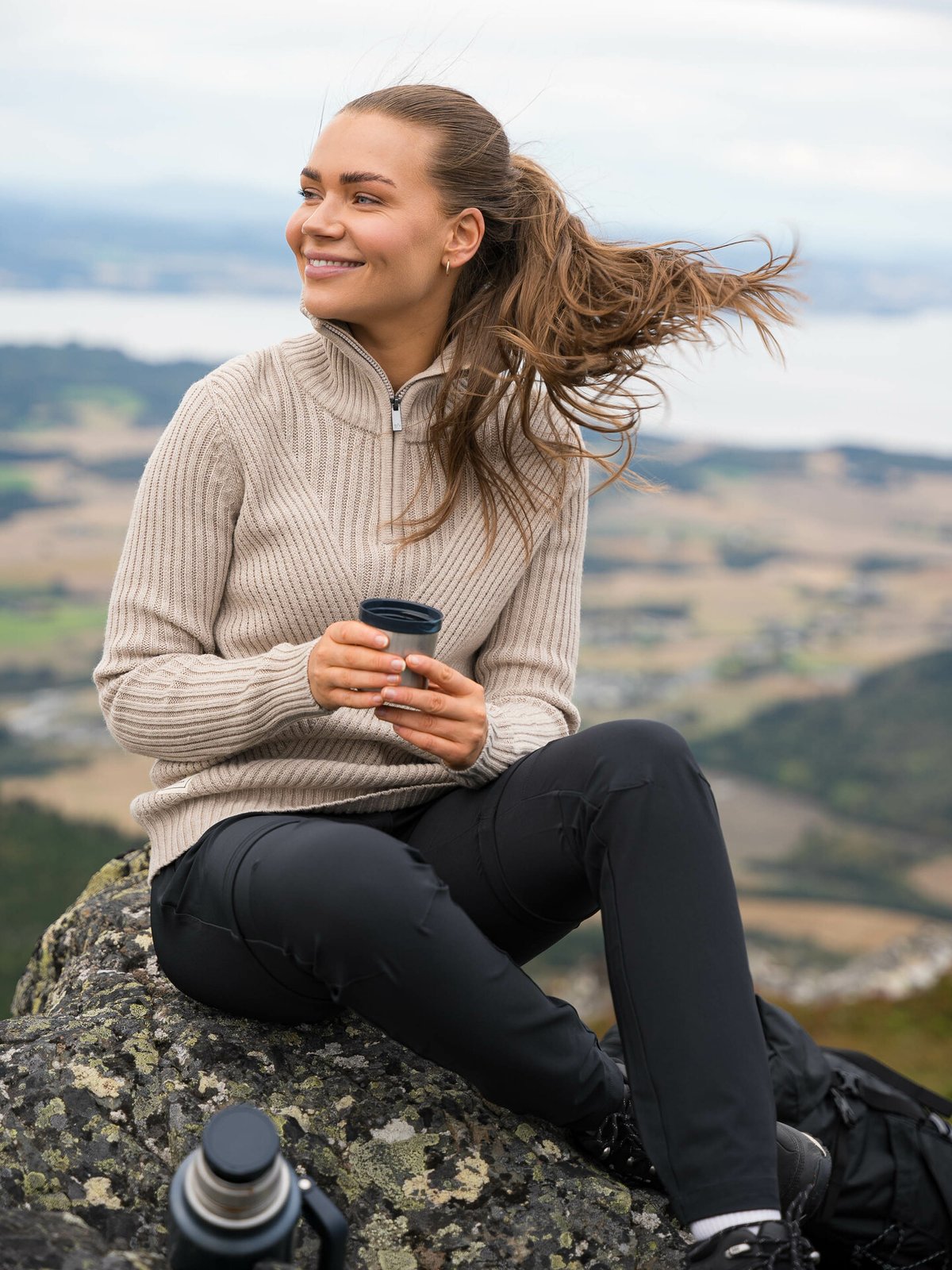 Twentyfour Finse Una Knit Sweater Beige