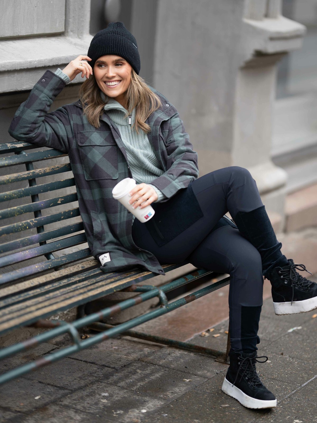 Twentyfour Finse Una Knit Sweater Grågrønn