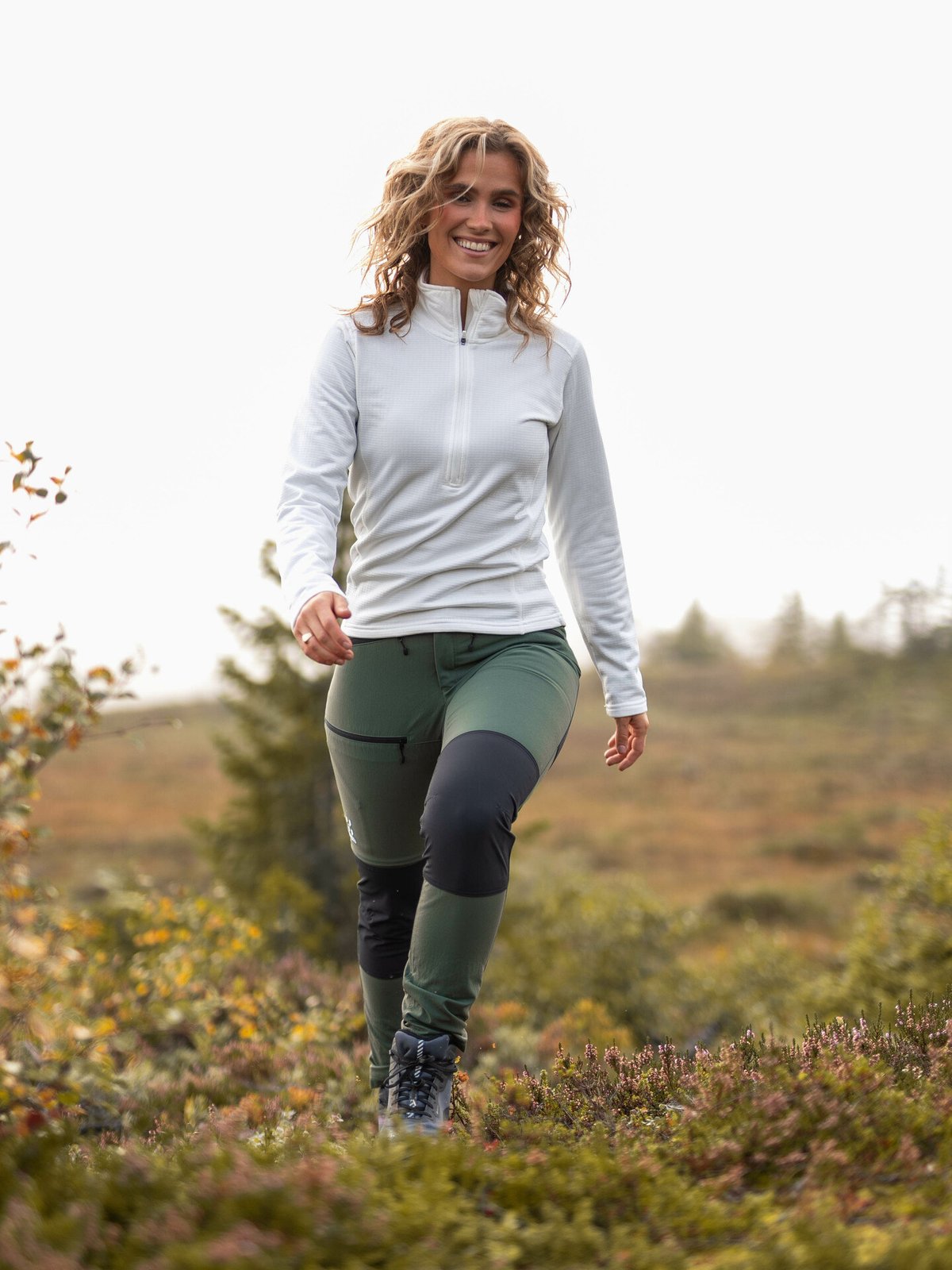 Twentyfour Isbre Thermo Half Zip Hvit