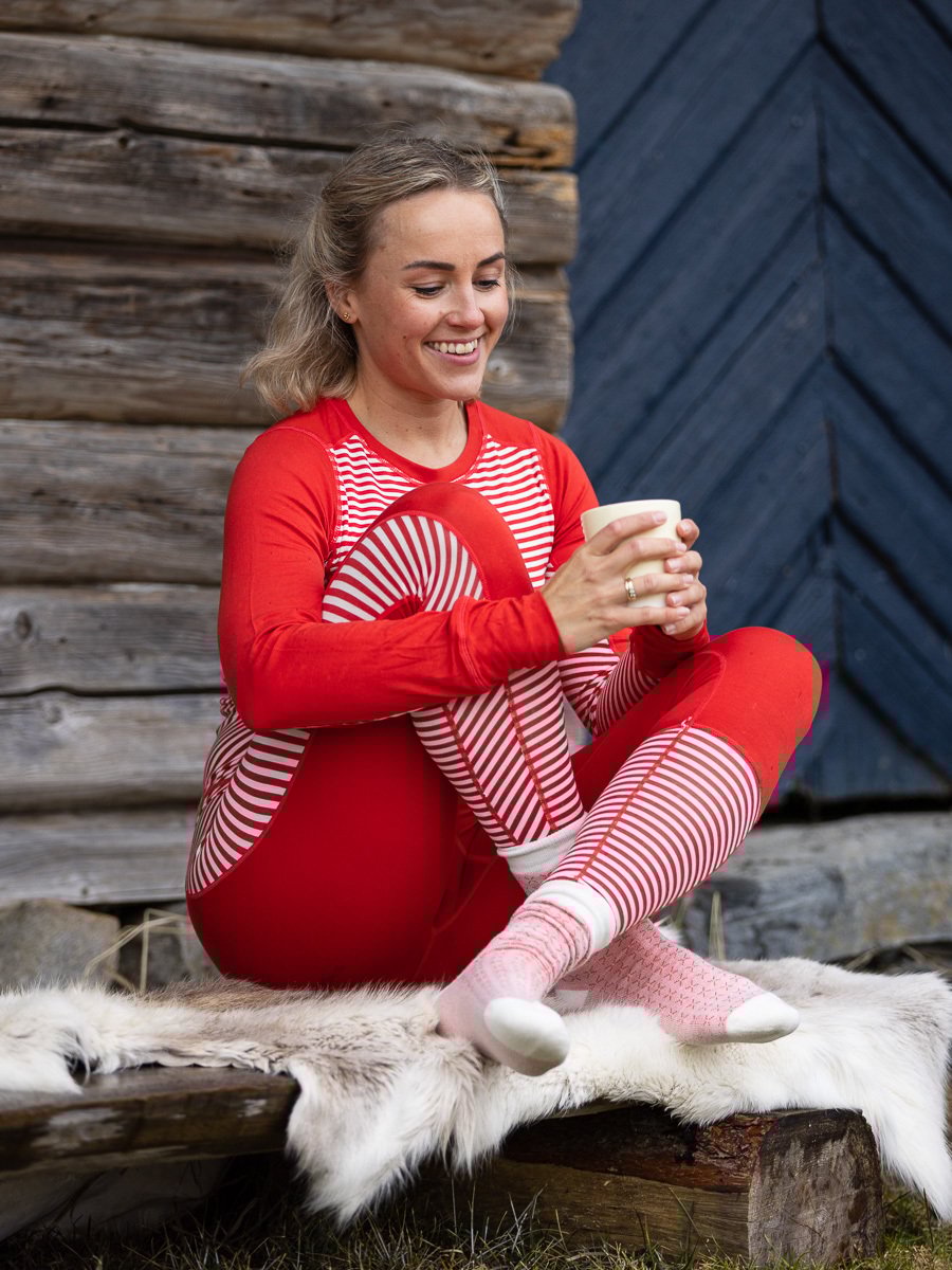 Twentyfour Finse Eira Undertøy Rød