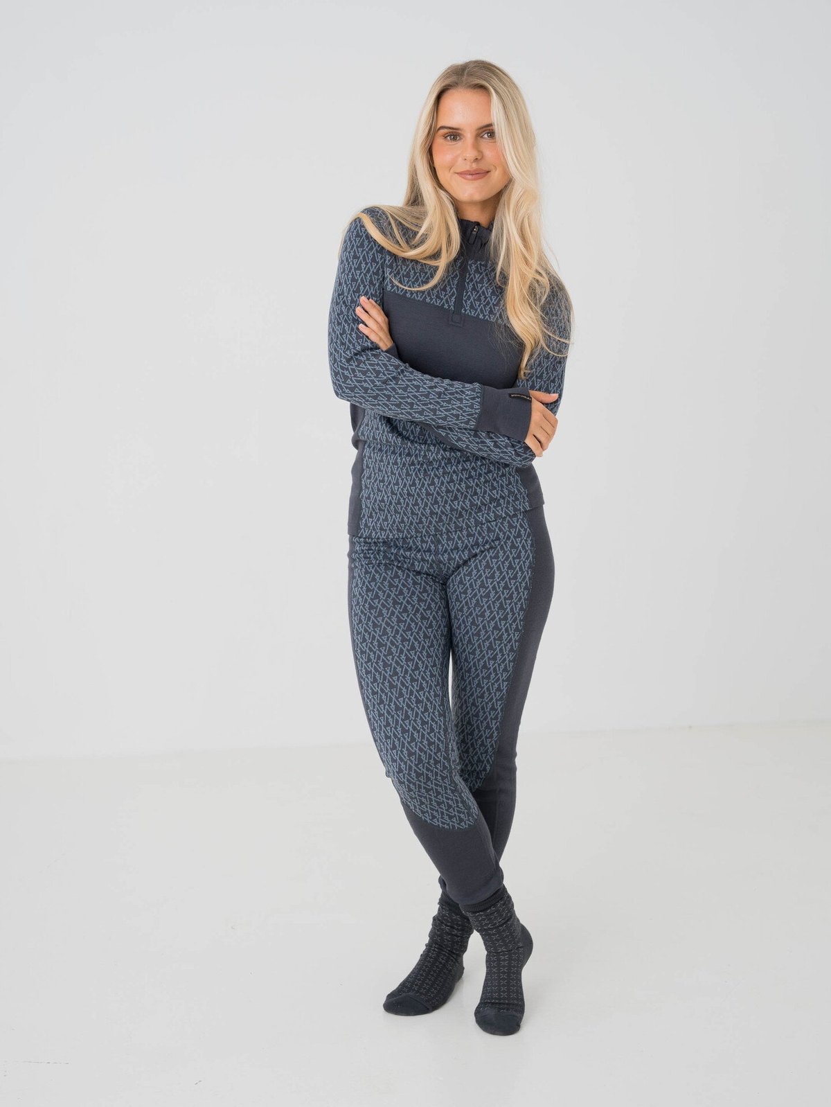 Twentyfour Aurora Idun Ullsokk 2-Pack Mellomblå