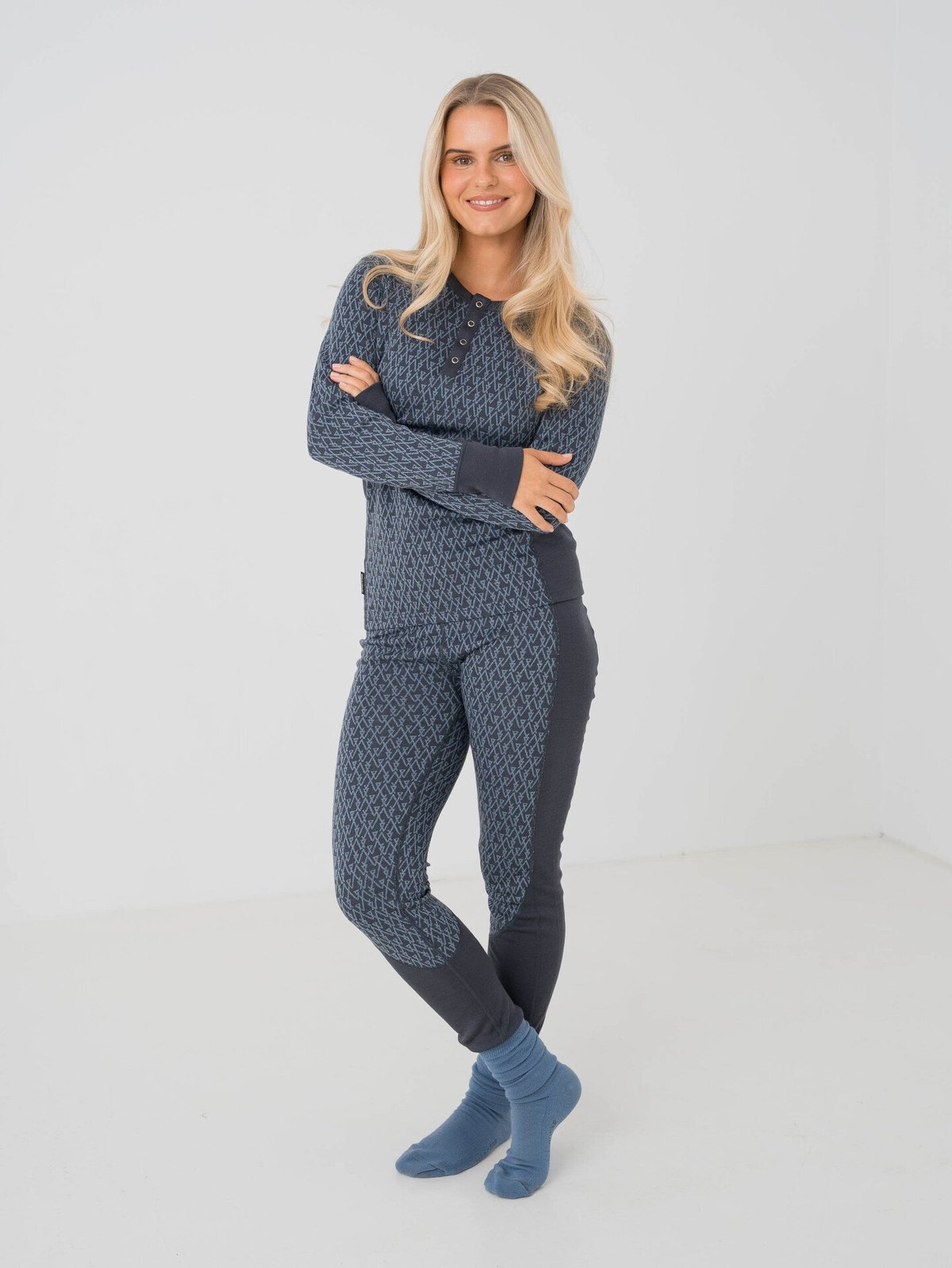 Twentyfour Aurora Idun Ullsokk 2-Pack Mellomblå