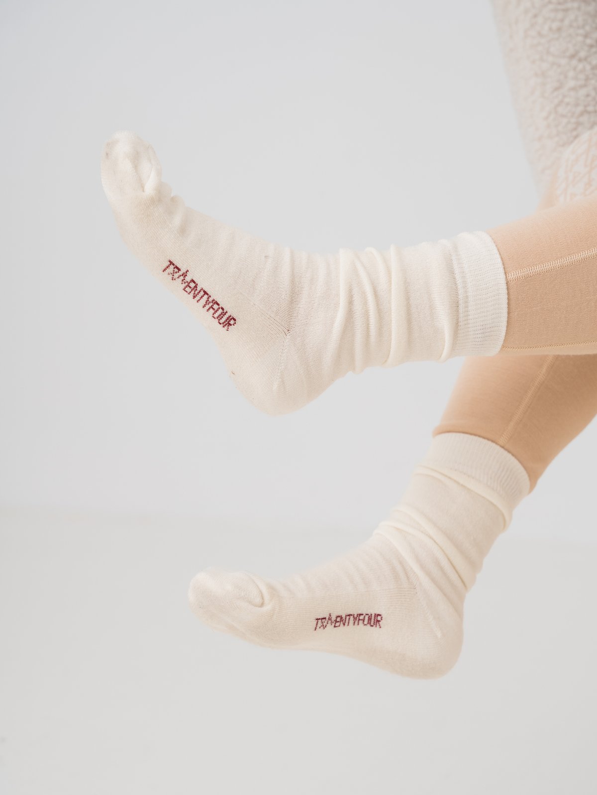 Twentyfour Aurora Idun Ullsokk 2-Pack Vinrød