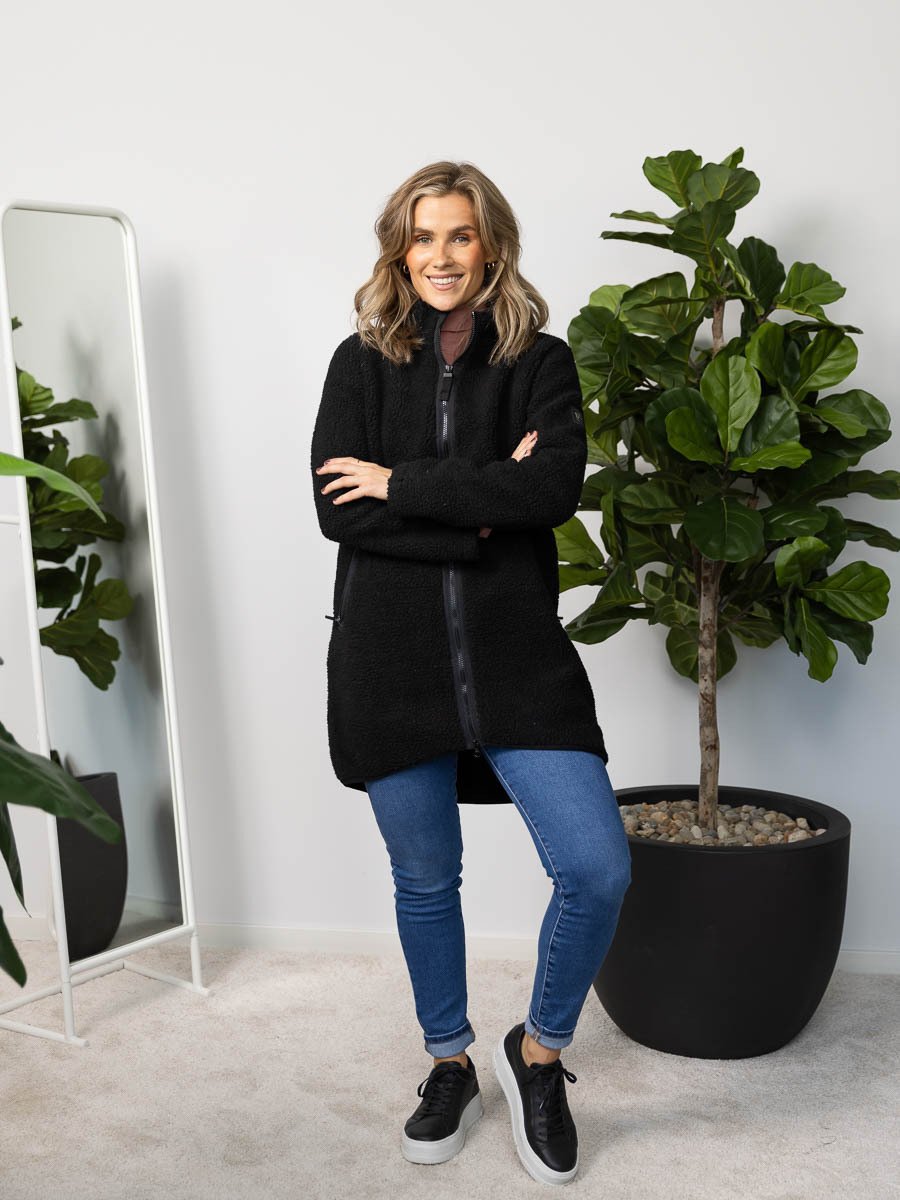 Twentyfour Mellow Pile Jakke Sort