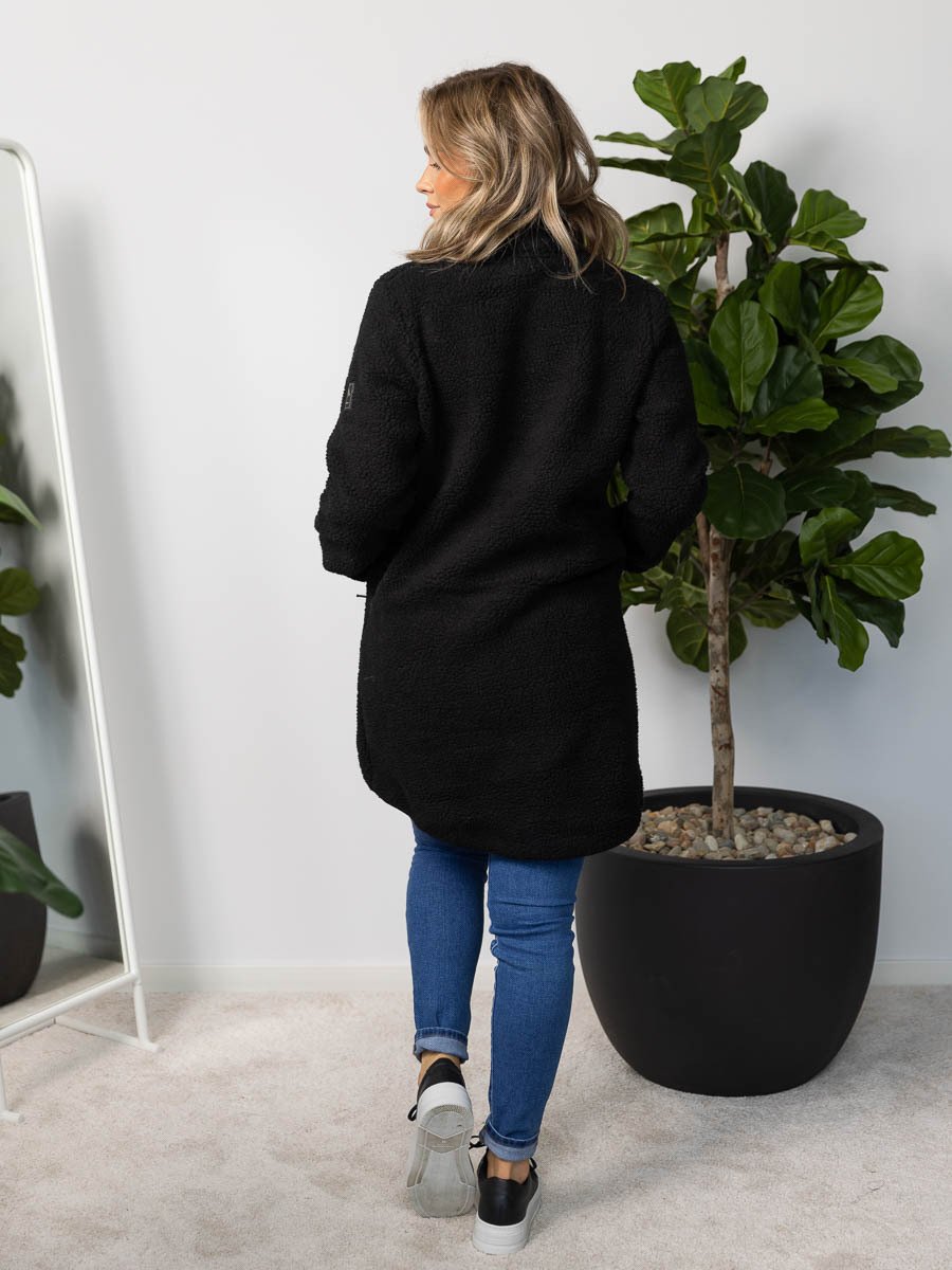 Twentyfour Mellow Pile Jakke Sort