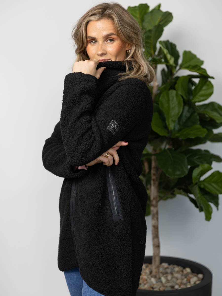 Twentyfour Mellow Pile Jakke Sort