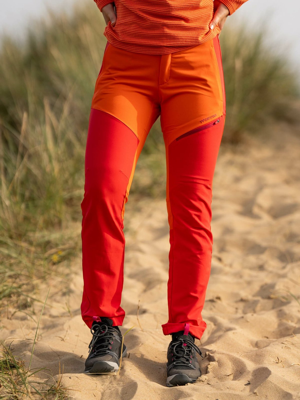 Twentyfour Flåm 2.0 Light Softshell Bukse Rød / Orange