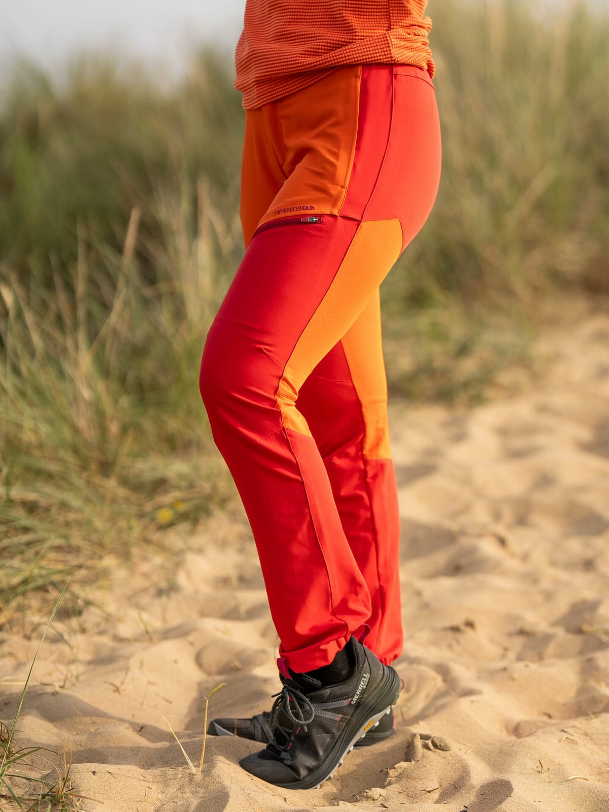 Twentyfour Flåm 2.0 Light Softshell Bukse Rød / Orange