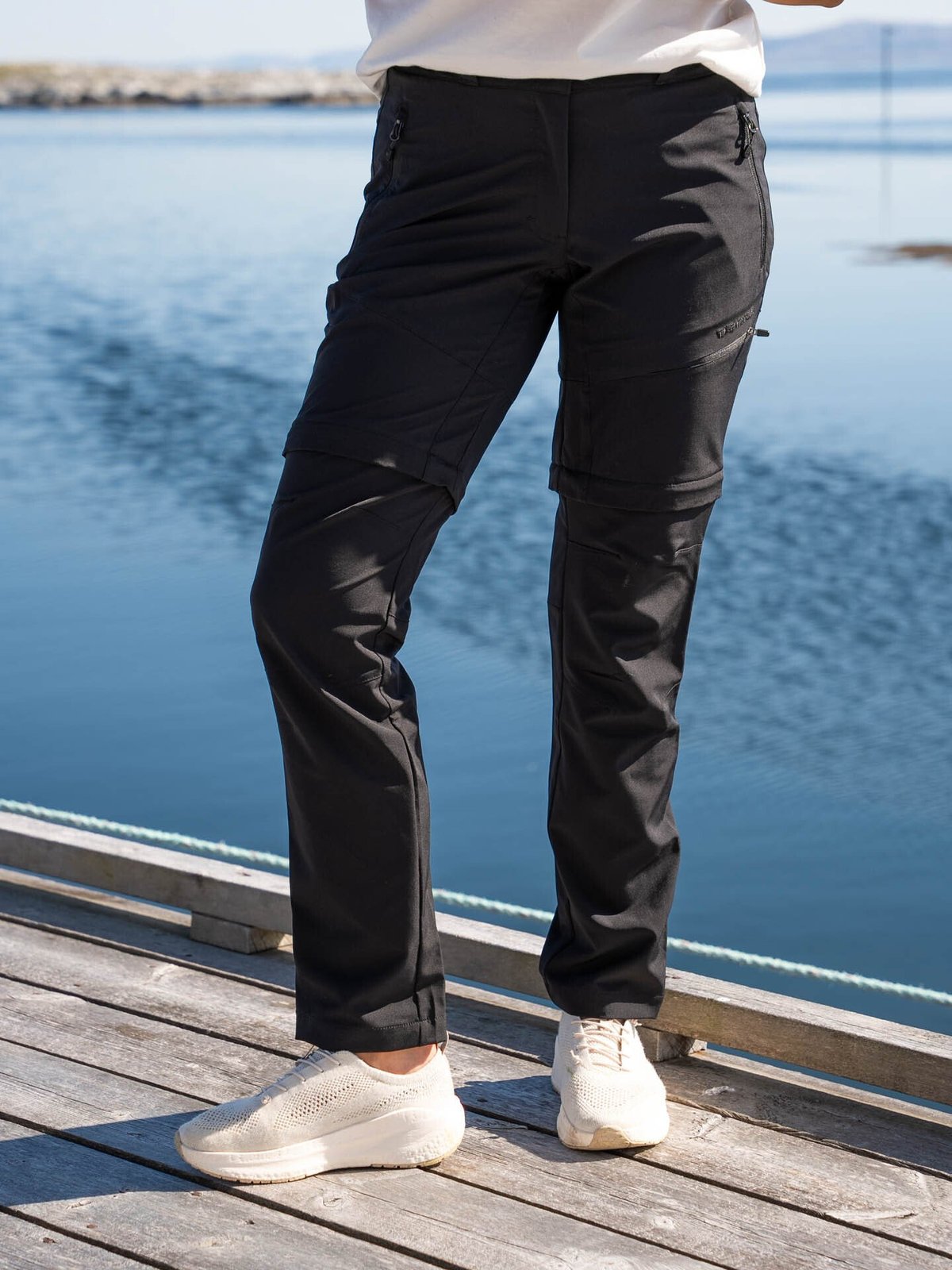 Twentyfour Flåm Zip Off bukse Sort