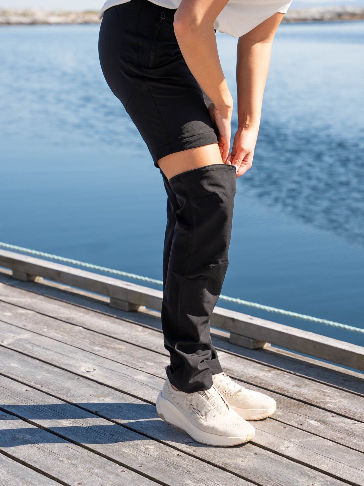 Twentyfour Flåm Zip Off bukse Sort