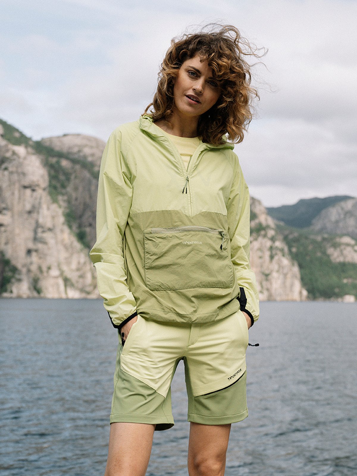 Twentyfour Flåm 2.0 Light Softshell Shorts Lime