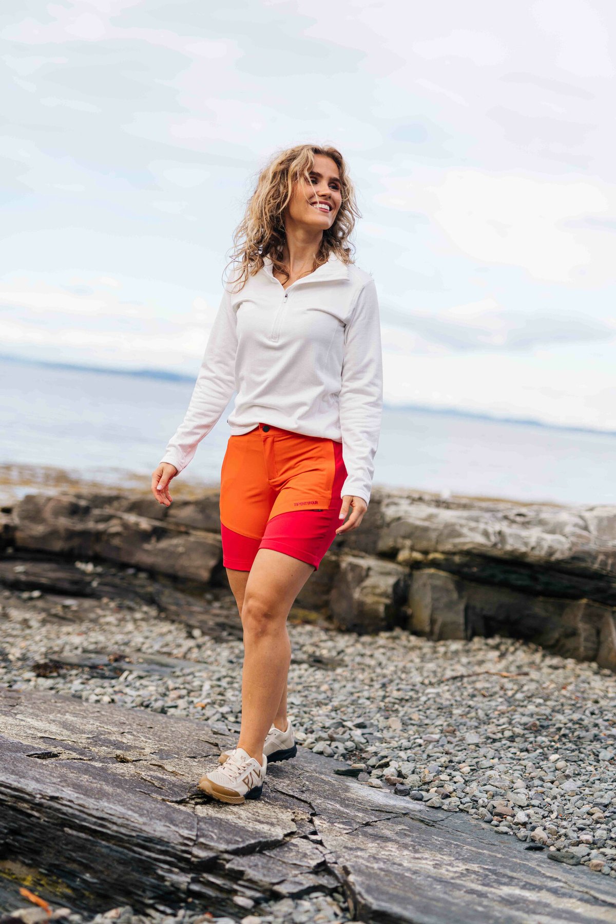 Twentyfour Flåm 2.0 Light Softshell Shorts Rodorange