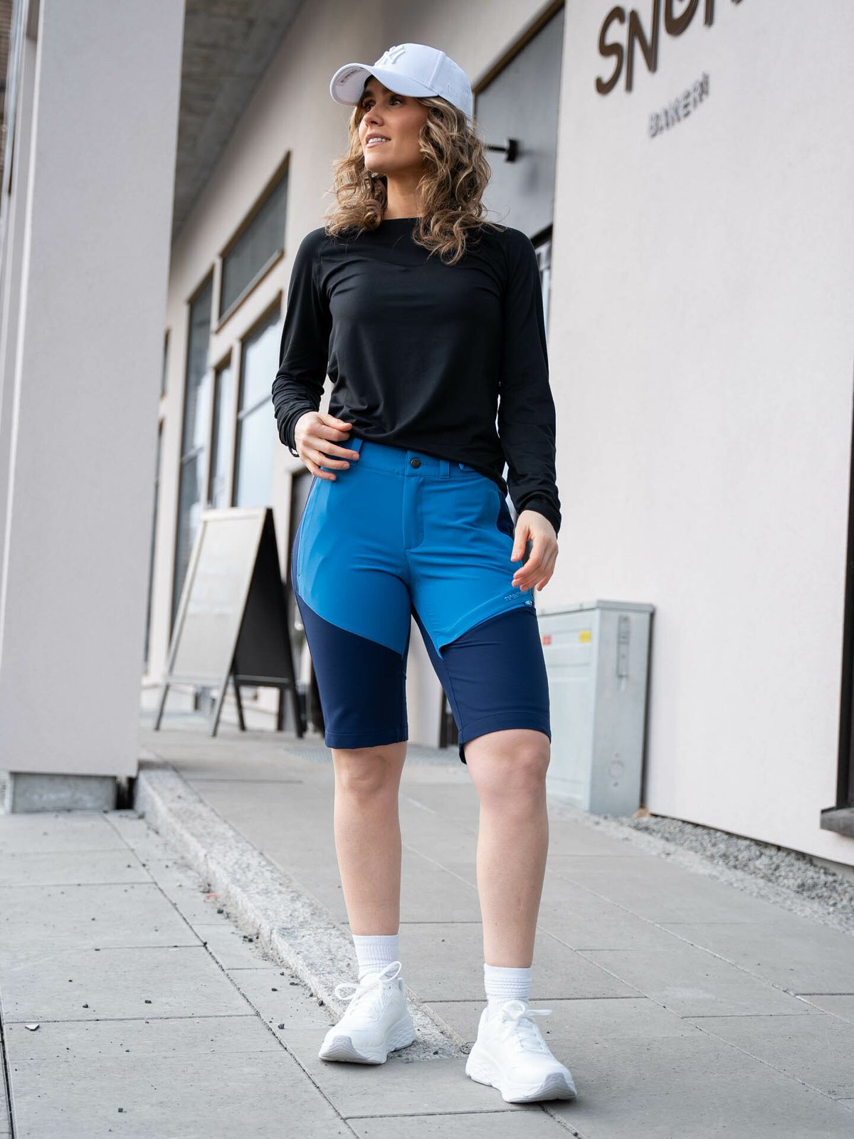 Twentyfour Flåm 2.0 Light Softshell Lang Shorts Blå