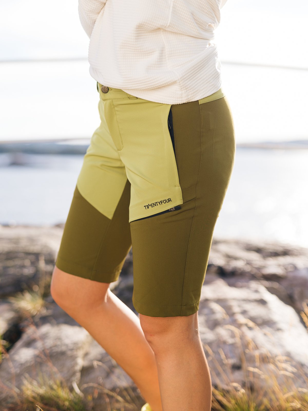 Twentyfour Flåm 2.0 Light Softshell Lang Shorts Bregne