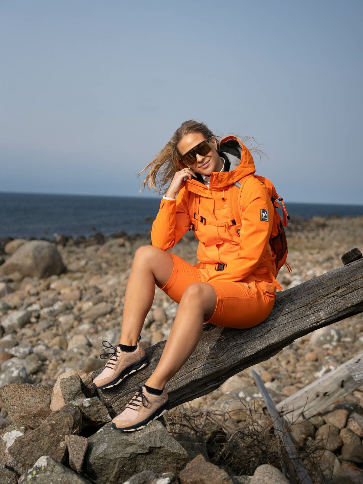 Twentyfour Flåm 2.0 Light Softshell Lang Shorts Mandarin