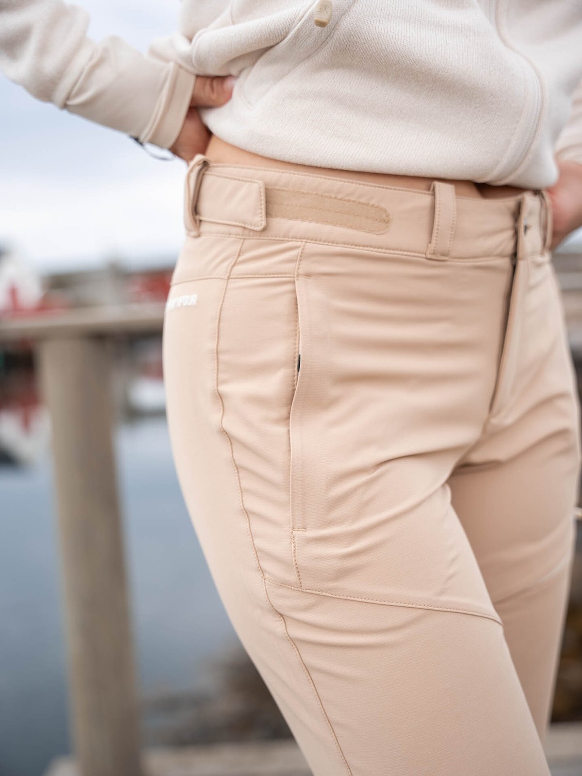 Twentyfour Flåm 2.0 Light Softshell Lang Shorts Sand