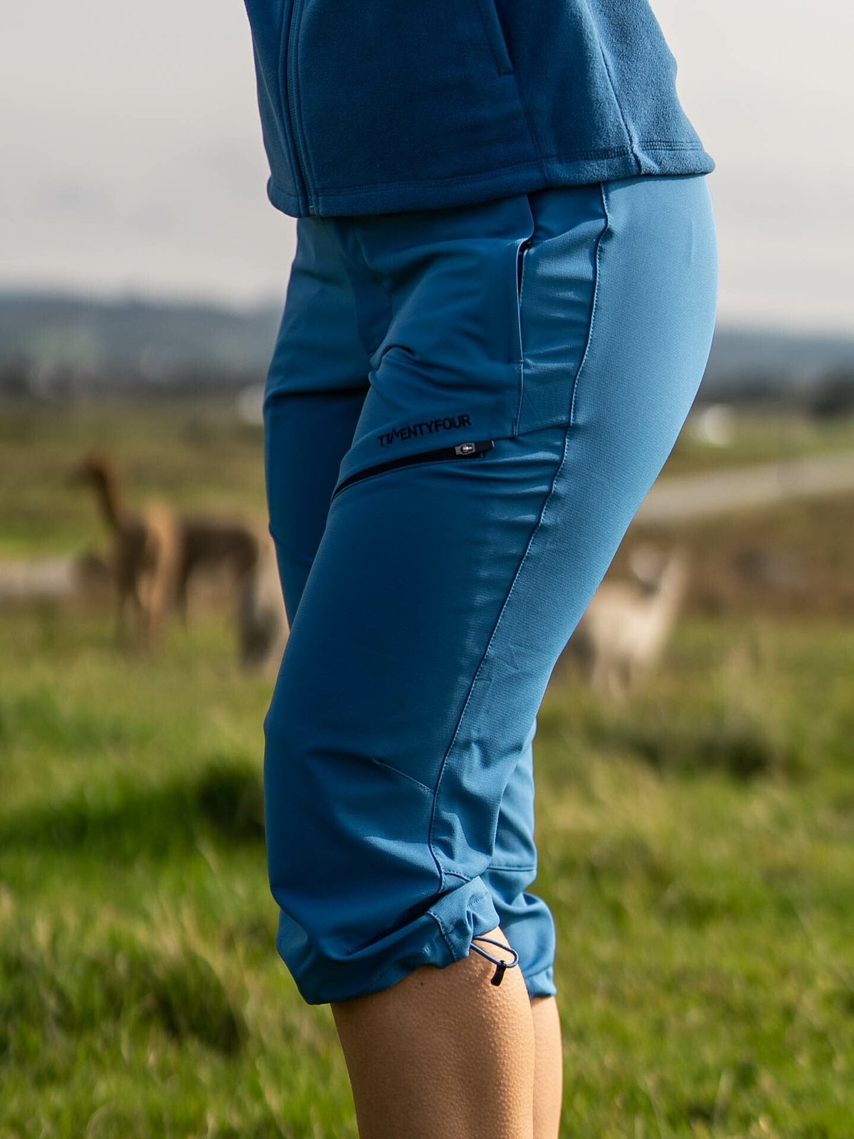 Twentyfour Flåm 2.0 Light Softshell 3/4 Bukse Blå