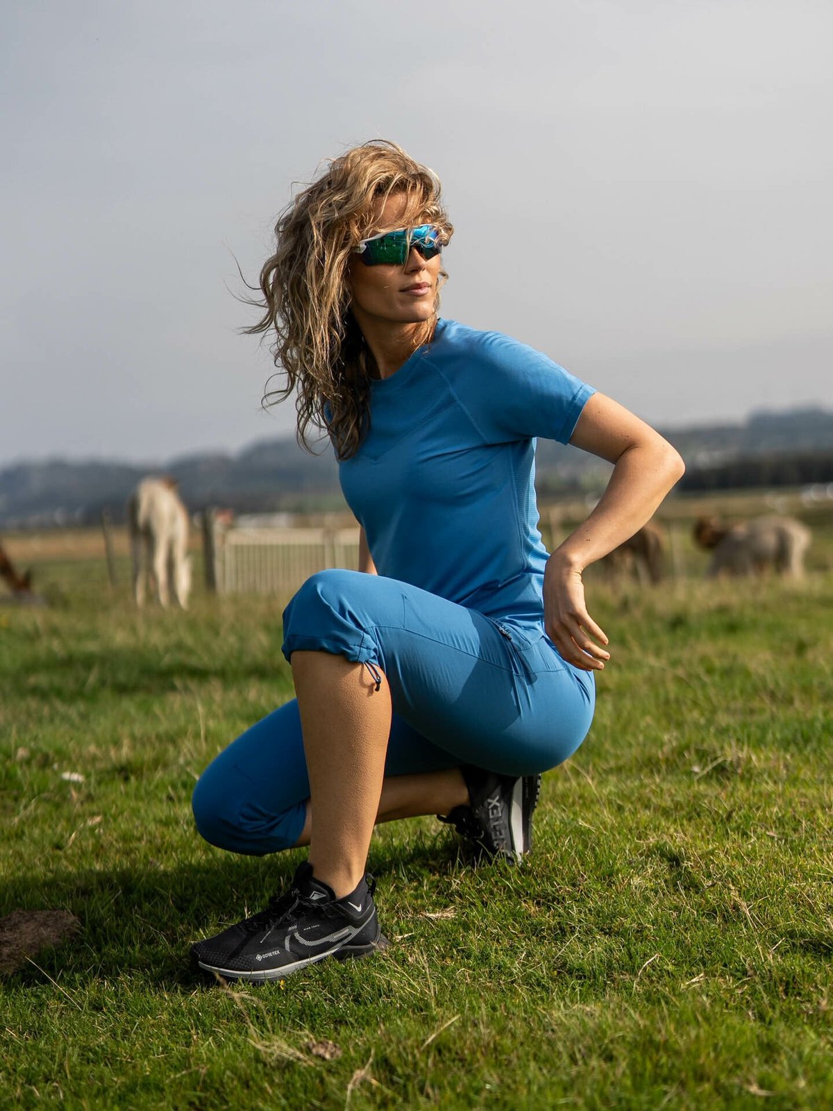 Twentyfour Flåm 2.0 Light Softshell 3/4 Bukse Blå