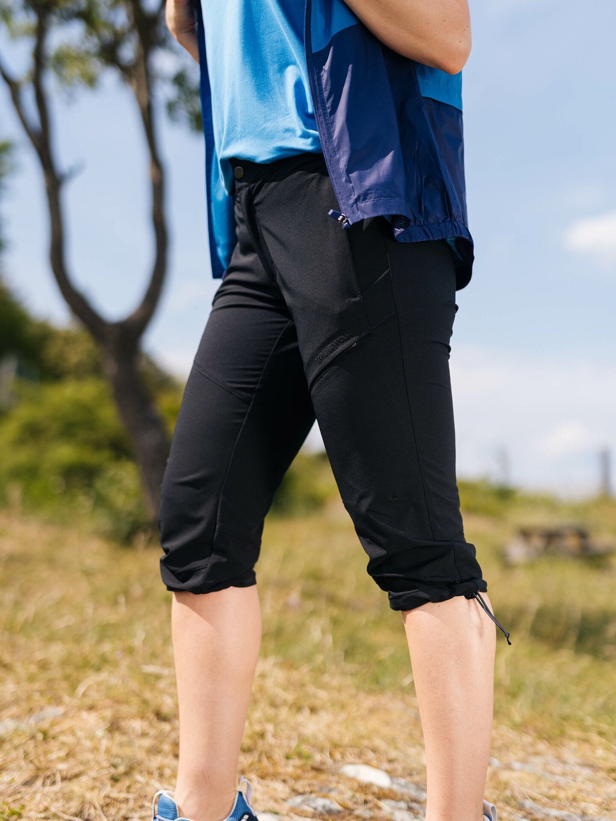 Twentyfour Flåm 2.0 Light Softshell 3/4 Bukse Sort