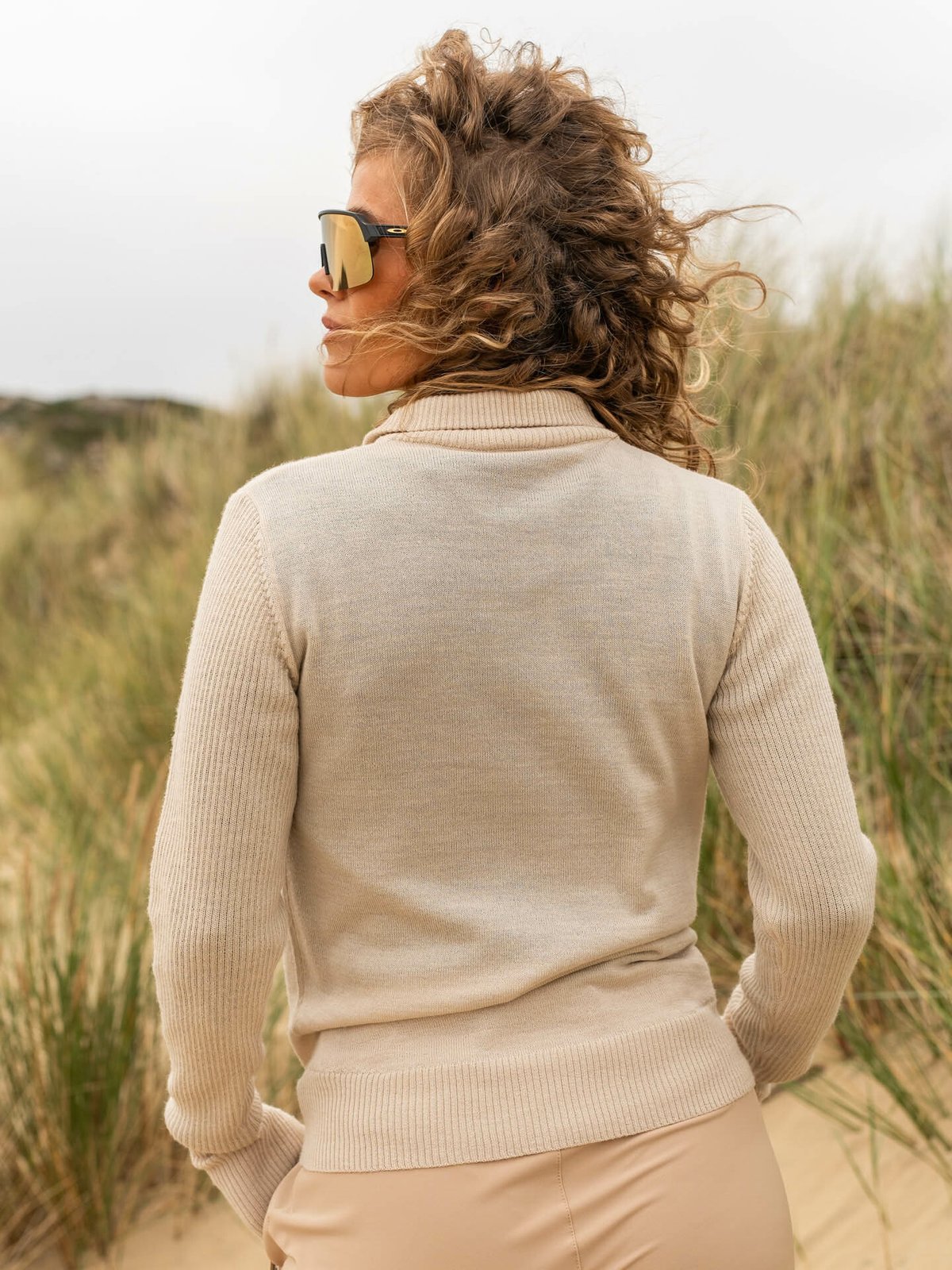 Twentyfour Flåm 2.0 Half Zip Genser Gråhvit