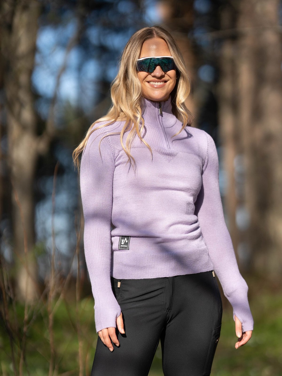 Twentyfour Flåm 2.0 Half Zip Genser Lavendel