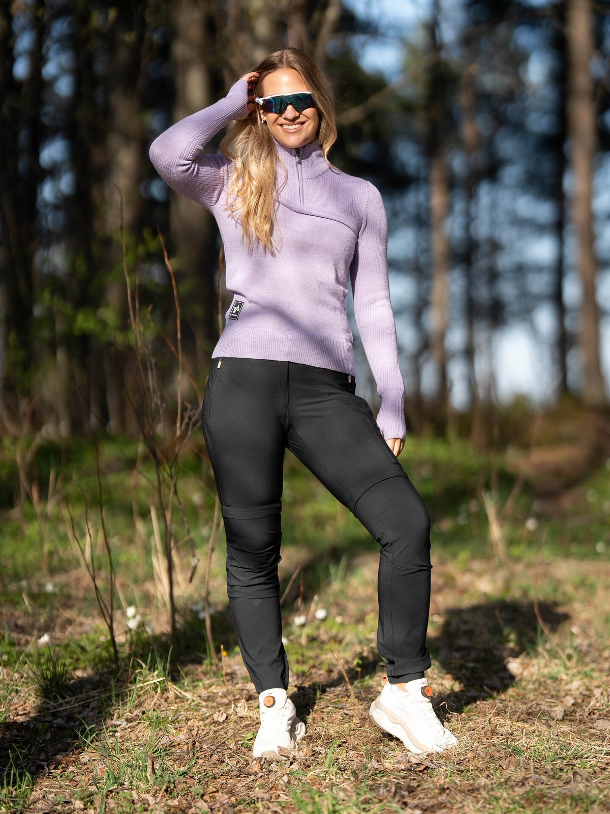 Twentyfour Flåm 2.0 Half Zip Genser Lavendel