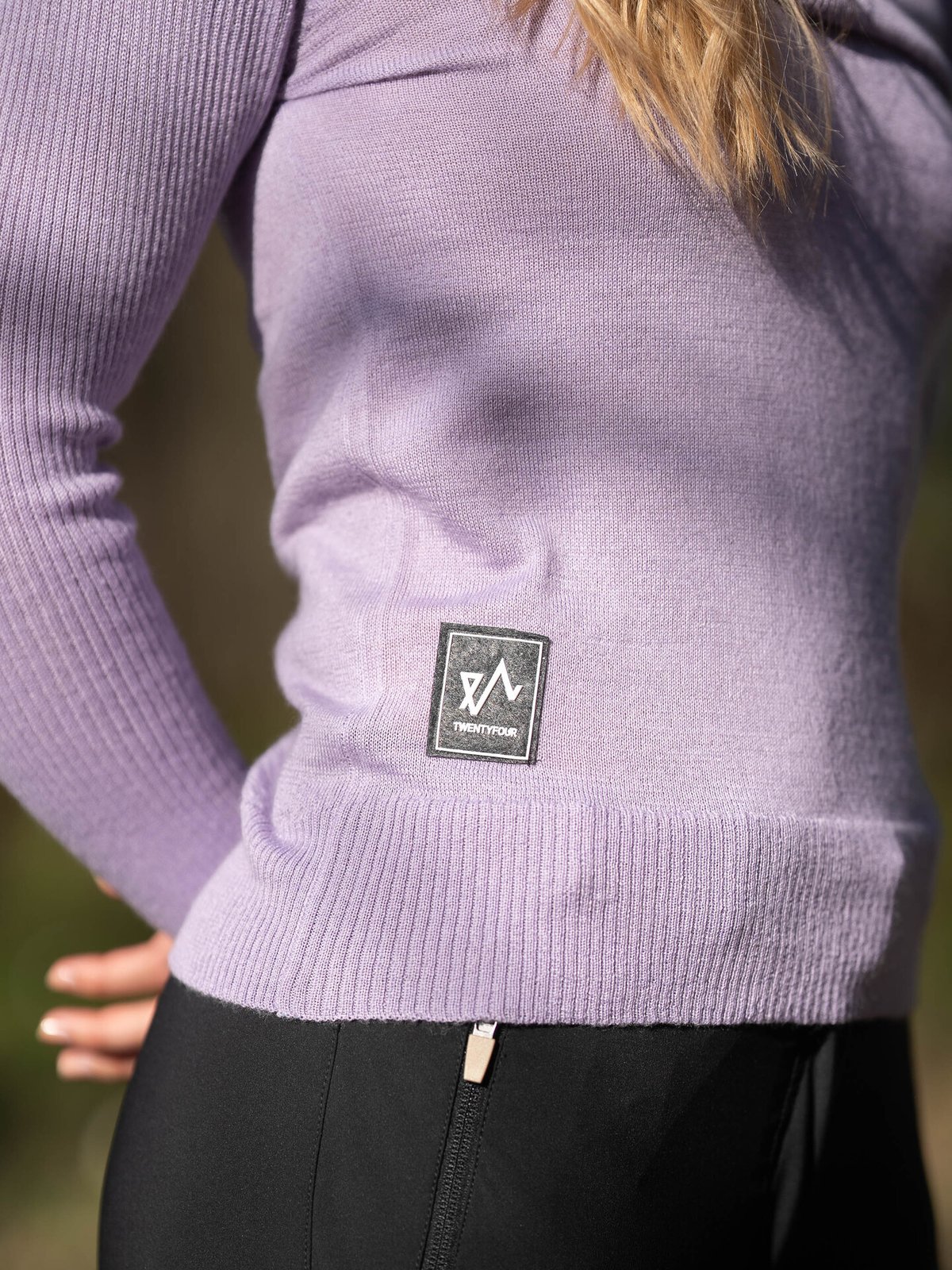 Twentyfour Flåm 2.0 Half Zip Genser Lavendel