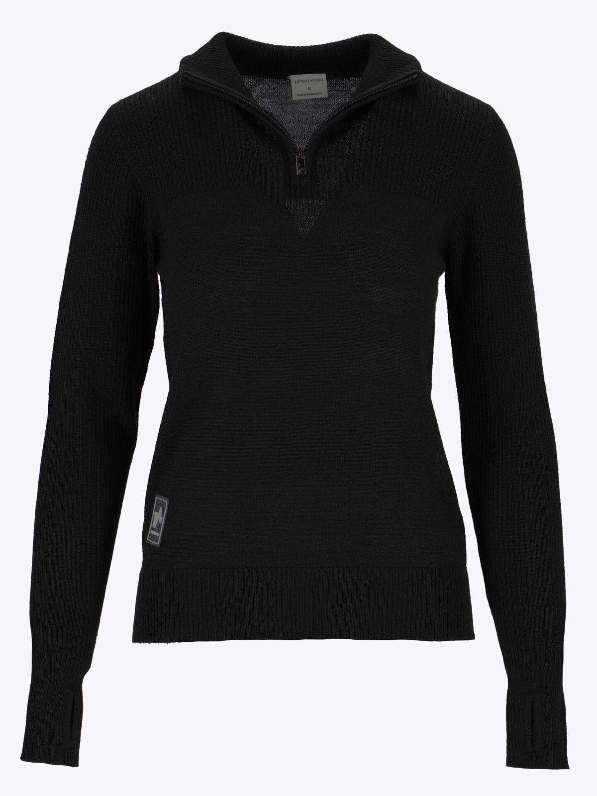 Twentyfour Flåm 2.0 Half Zip Genser Black