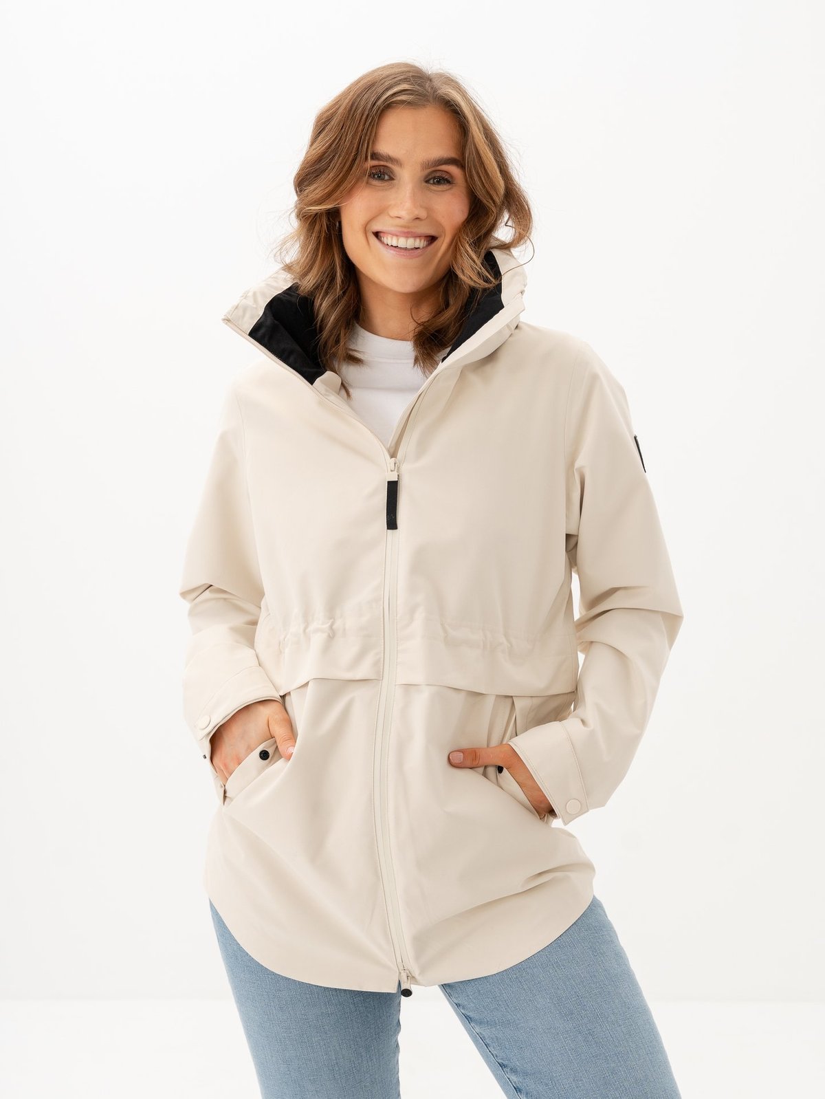 Twentyfour Mode 2-Lags Skalljakke Gråhvit