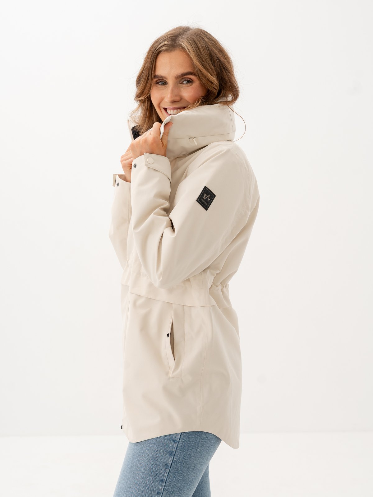 Twentyfour Mode 2-Lags Skalljakke Gråhvit