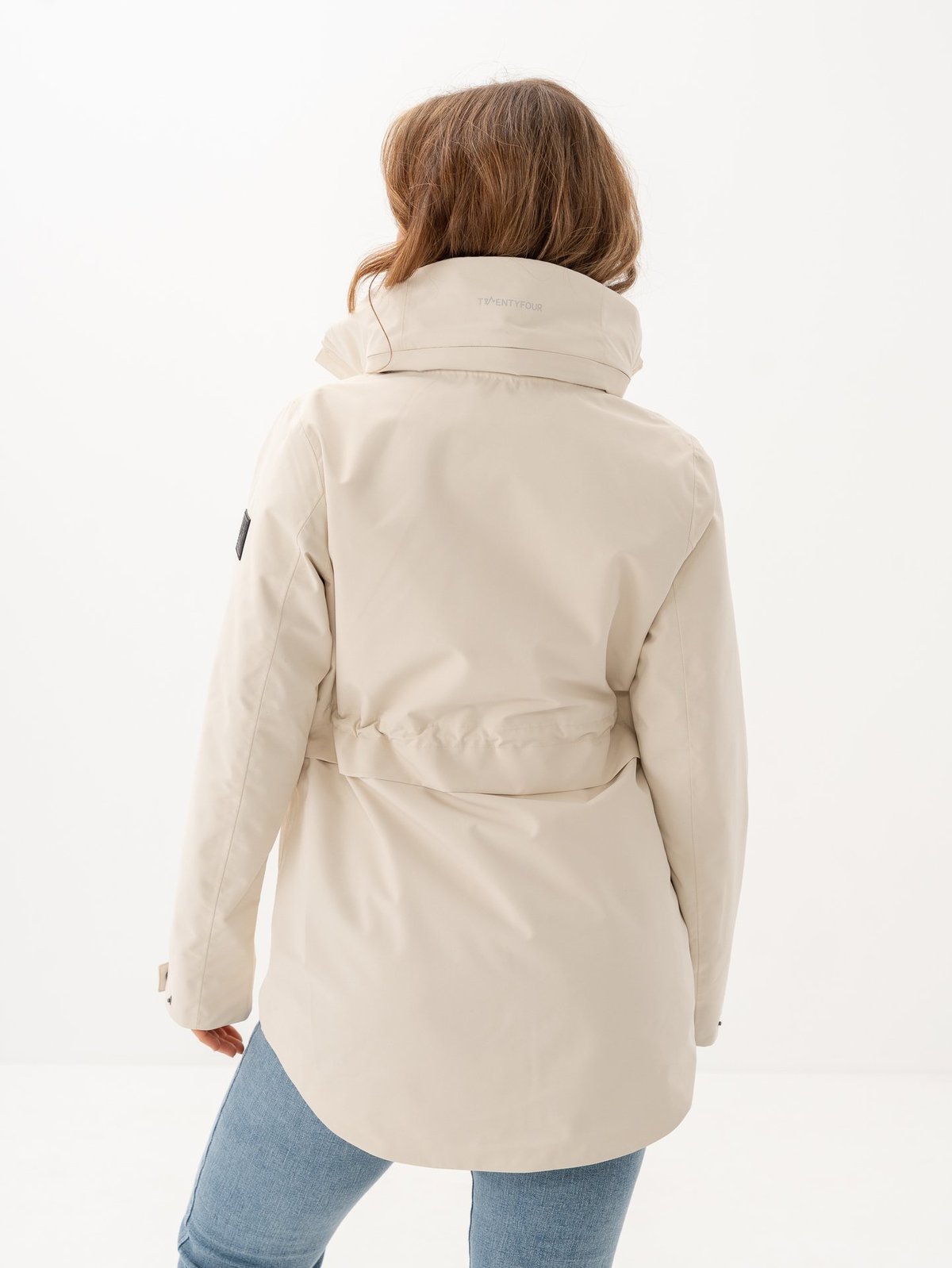 Twentyfour Mode 2-Lags Skalljakke Gråhvit